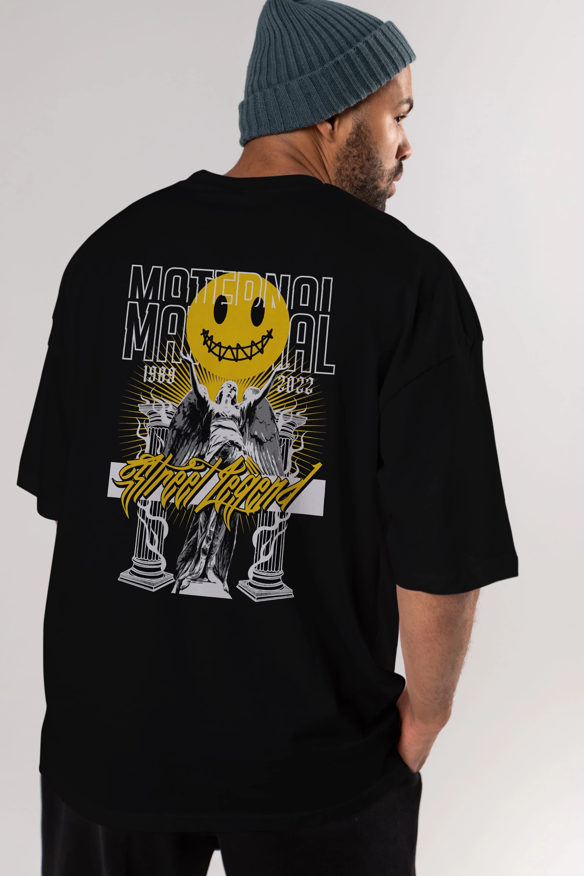 Maternal Street Legend Arka Baskılı Oversize t-shirt Erkek Kadın Unisex