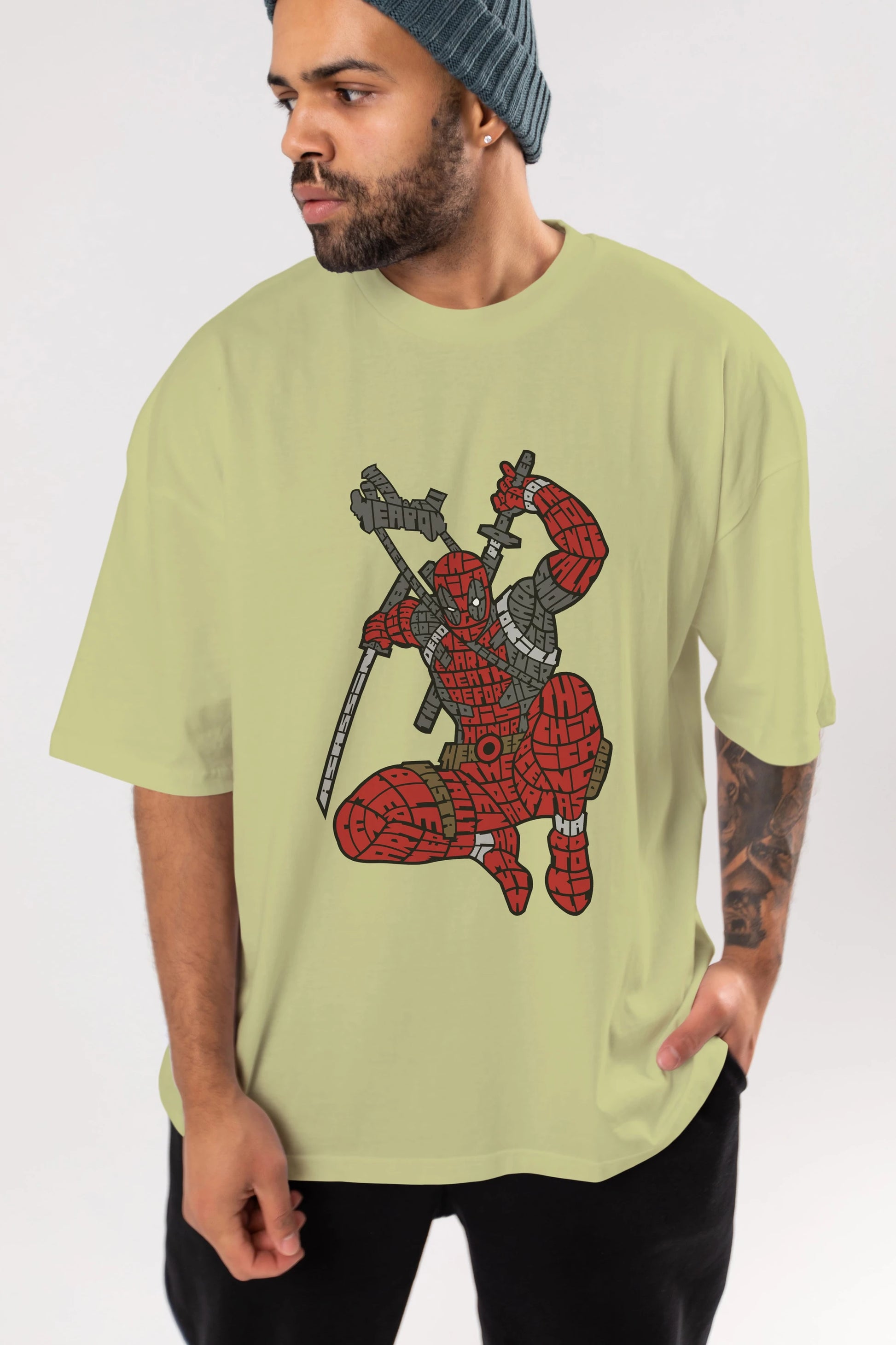 Chimichanga Ön Baskılı Oversize t-shirt %100 pamuk Erkek Kadın Unisex