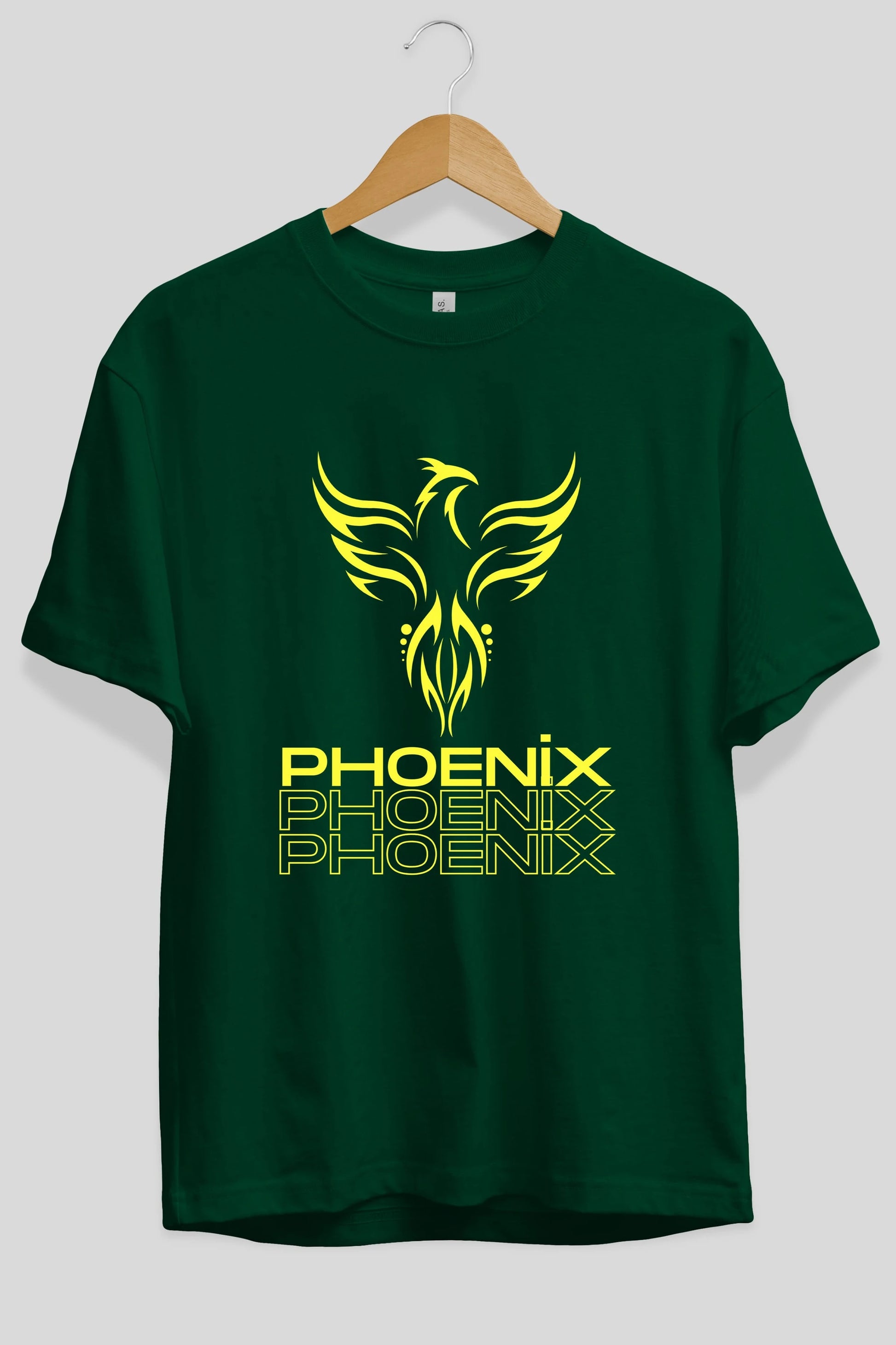 Phoenix Yazılı Ön Baskılı Oversize t-shirt Erkek Kadın Unisex