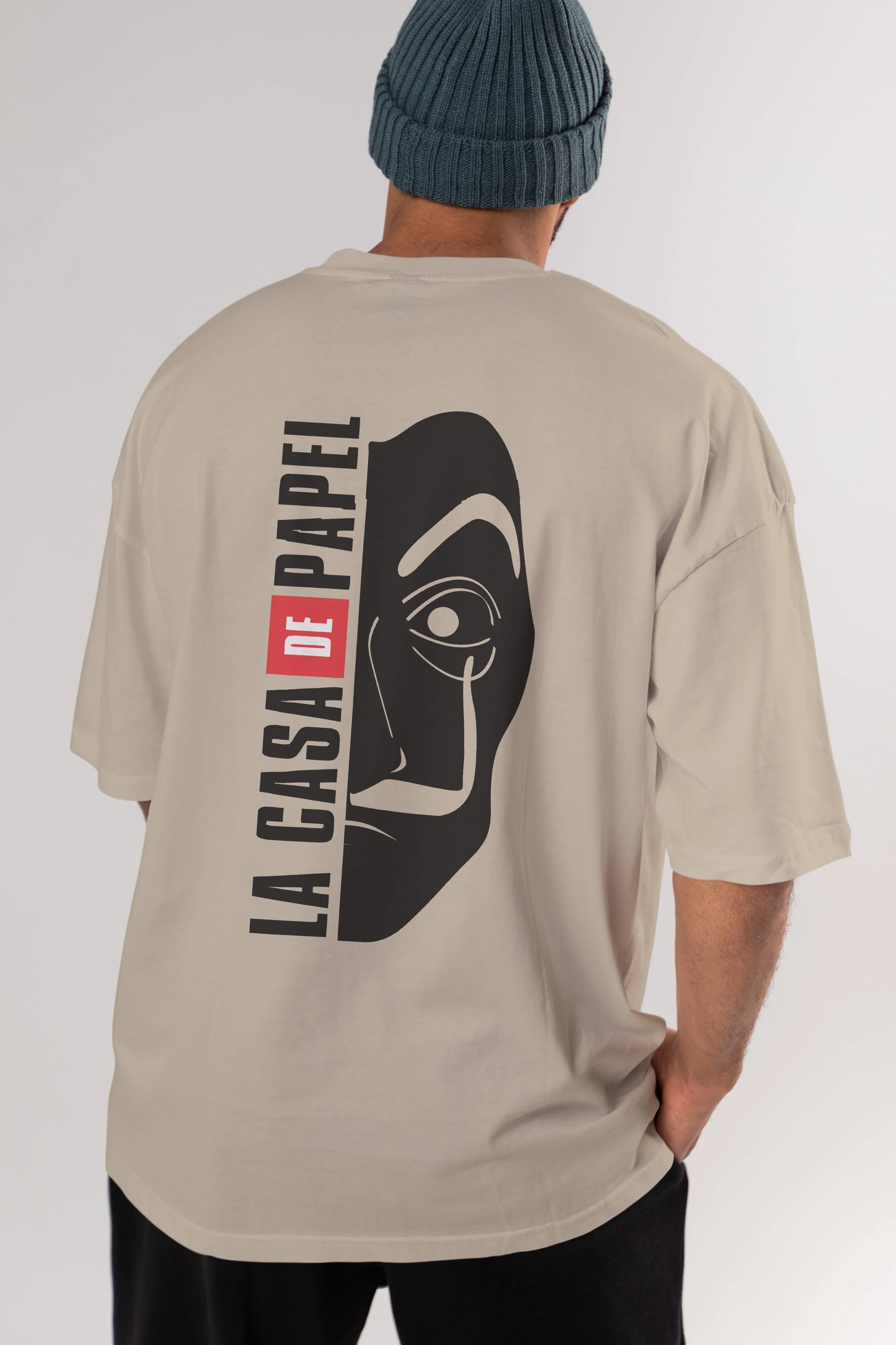 La Casa De Papel (3) Arka Baskılı Oversize t-shirt Erkek Kadın Unisex %100 Pamuk Bisiklet Yaka tişort