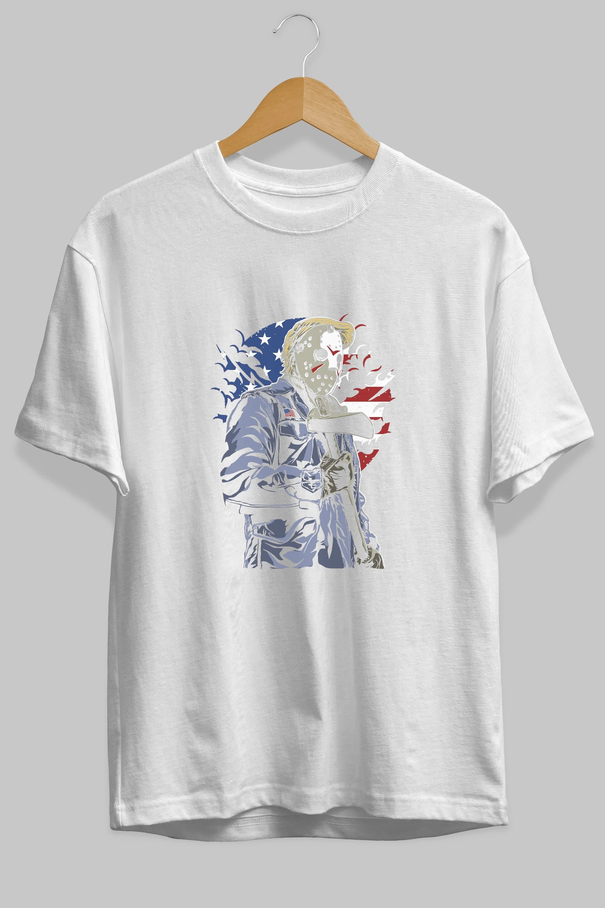 American Killer Ön Baskılı Oversize t-shirt Erkek Kadın Unisex %100 Pamuk tişort