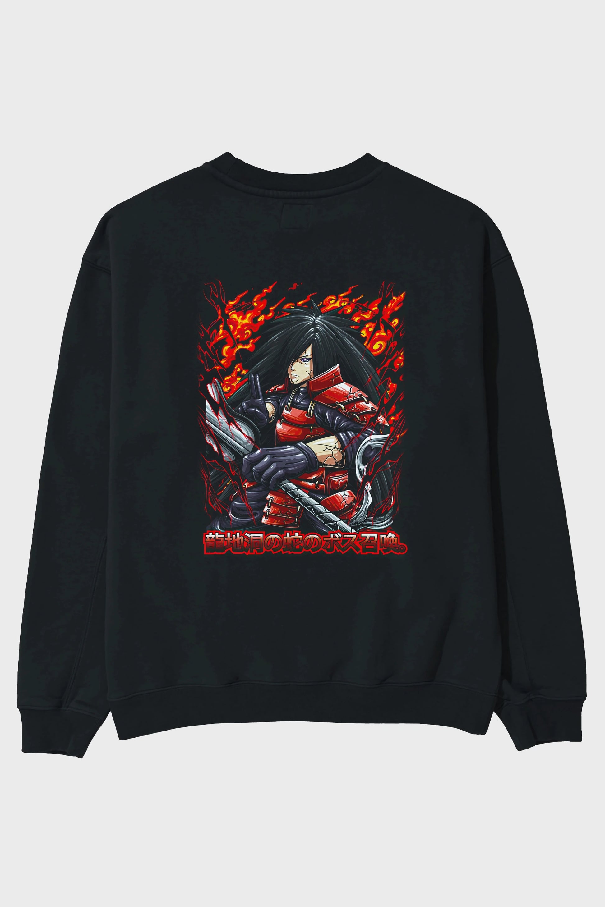 NARUTO (12) Anime Arka Baskılı Oversize Sweatshirt Erkek Kadın Unisex