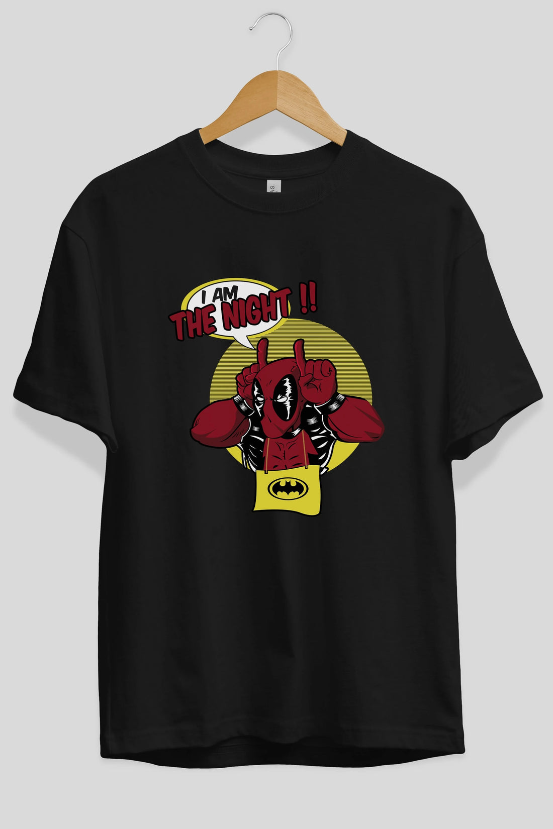 Deadpool (1) Ön Baskılı Oversize t-shirt Erkek Kadın Unisex %100 Pamuk Bisiklet Yaka tişort
