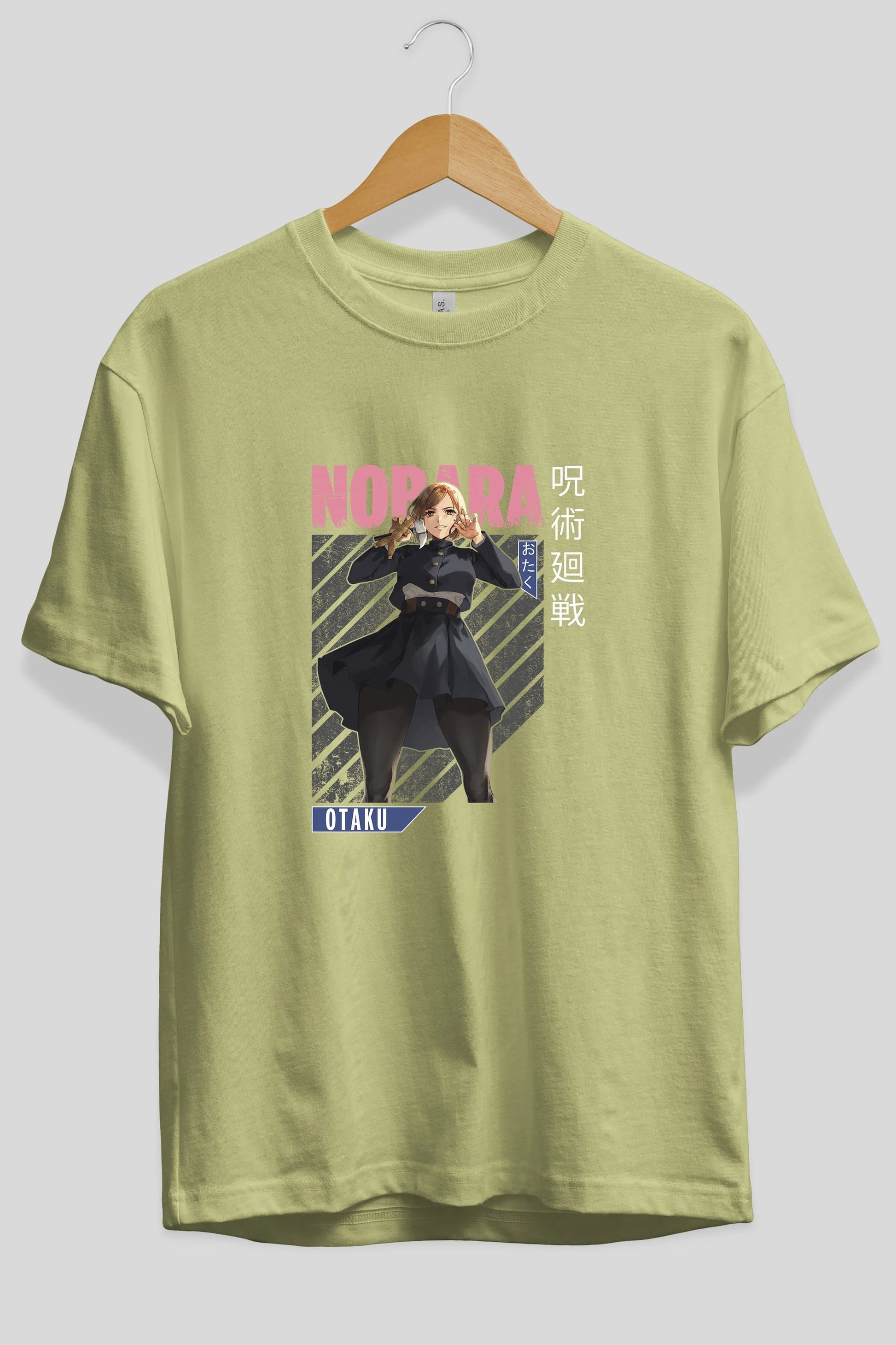 Nobara Kugisaki 4 Anime Ön Baskılı Oversize t-shirt %100 pamuk Erkek Kadın Unisex