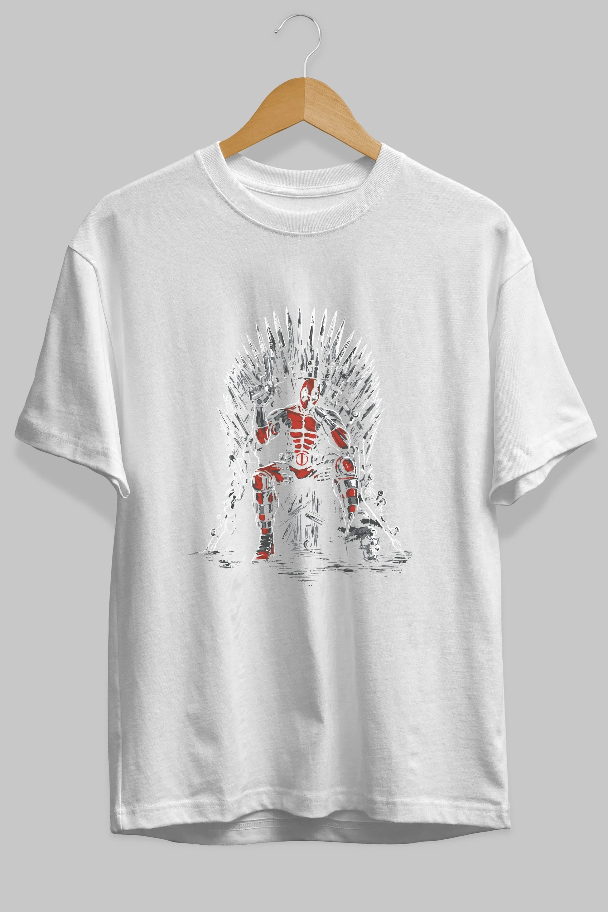 Deadpool (6) Ön Baskılı Oversize t-shirt Erkek Kadın Unisex %100 Pamuk Bisiklet Yaka tişort