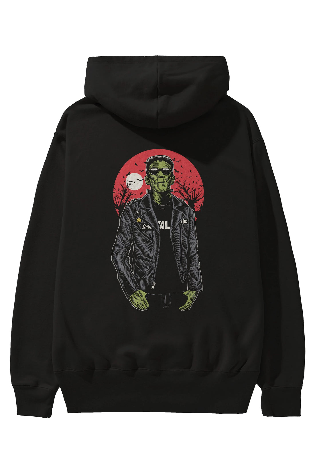 Frank Arka Baskılı Hoodie Oversize Kapüşonlu Sweatshirt Erkek Kadın Unisex