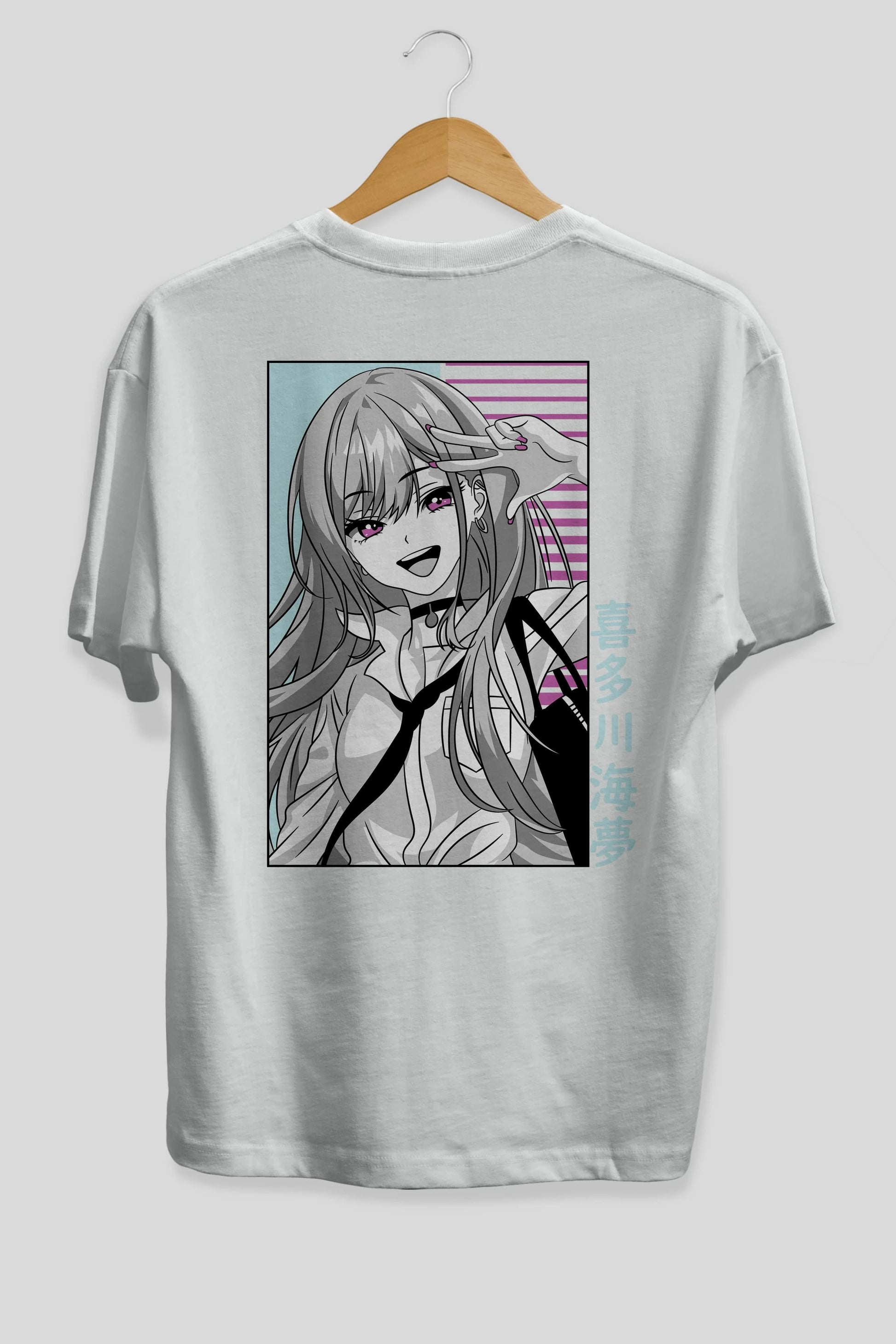 Marin Kitagawa 1 Anime Arka Baskılı Oversize t-shirt Erkek Kadın Unisex
