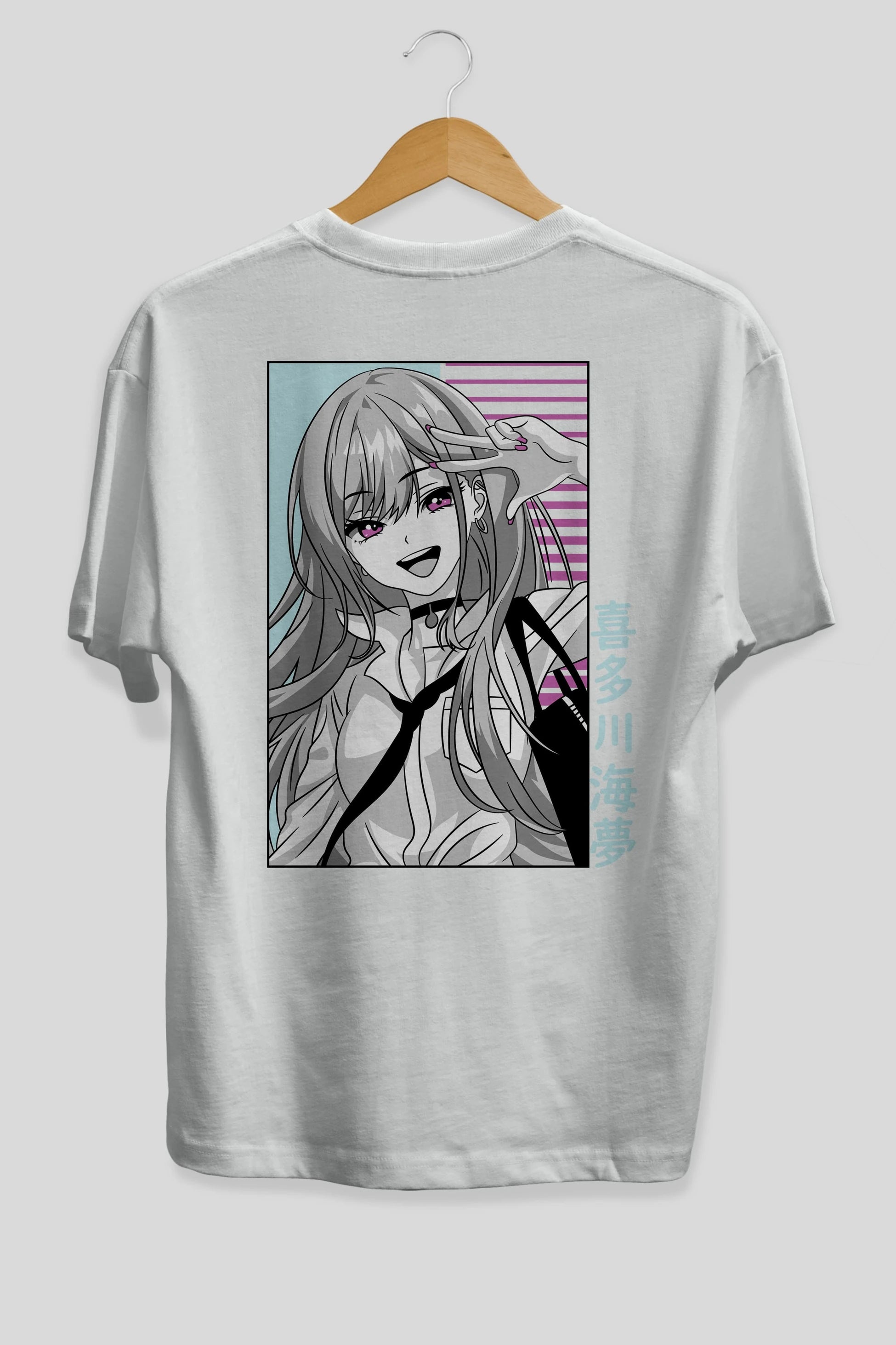 Marin Kitagawa 1 Anime Arka Baskılı Oversize t-shirt Erkek Kadın Unisex