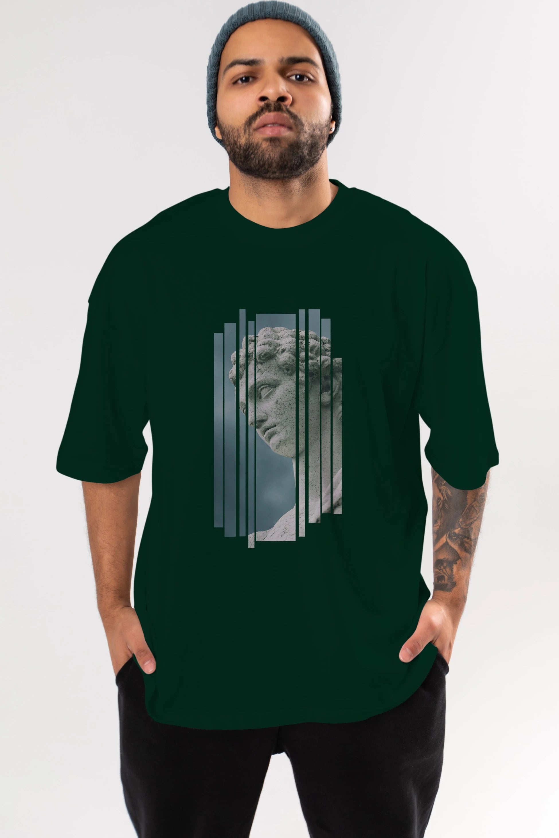 Aesthetic Sculpture Art Ön Baskılı Oversize t-shirt Erkek Kadın Unisex
