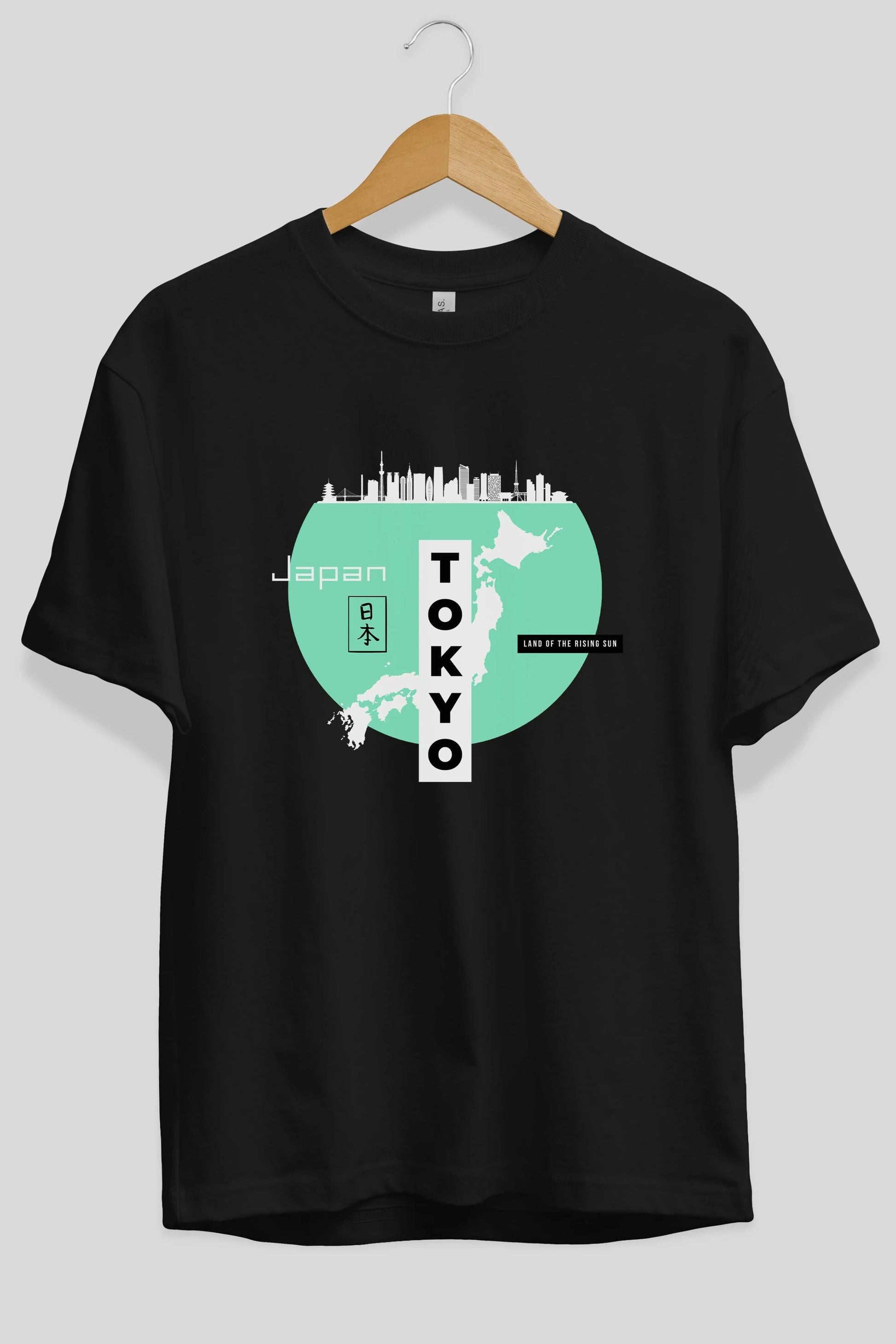 Japan Tokyo Ön Baskılı Oversize t-shirt Erkek Kadın Unisex