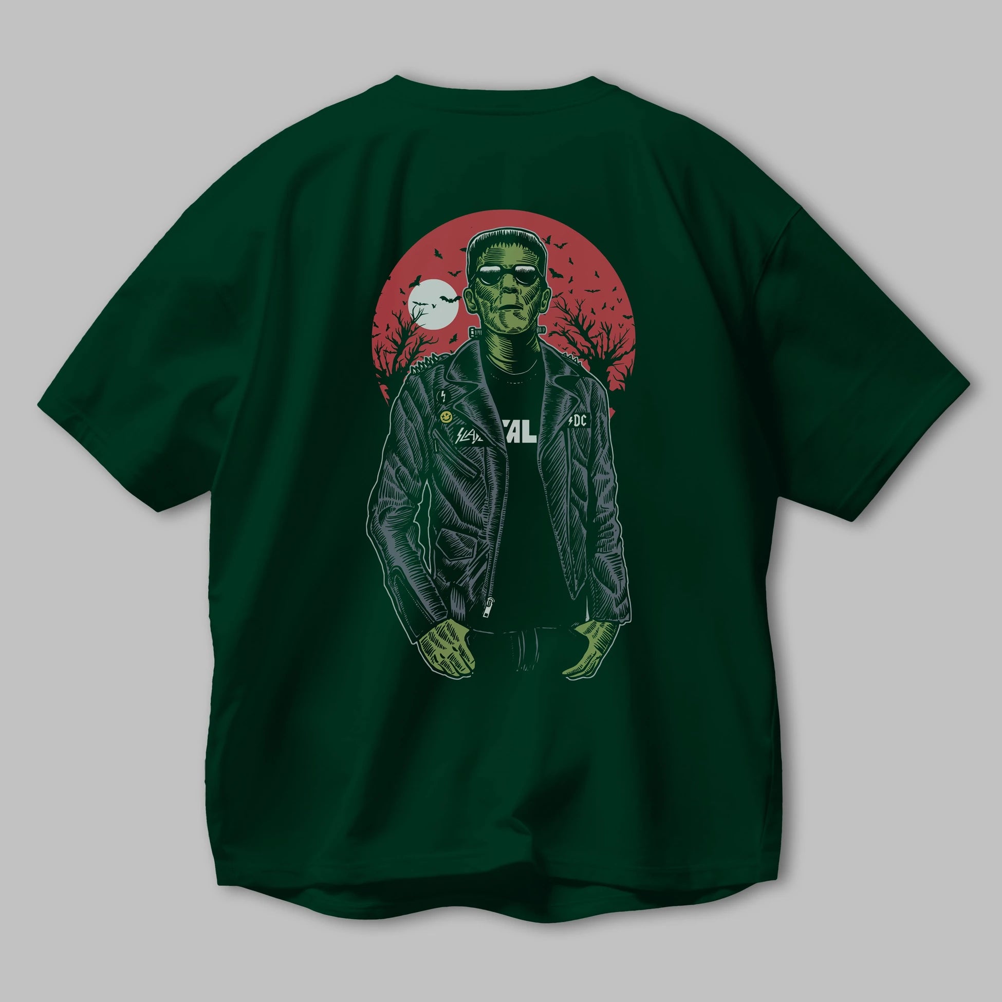 Frank Arka Baskılı Oversize t-shirt Erkek Kadın Unisex %100 Pamuk