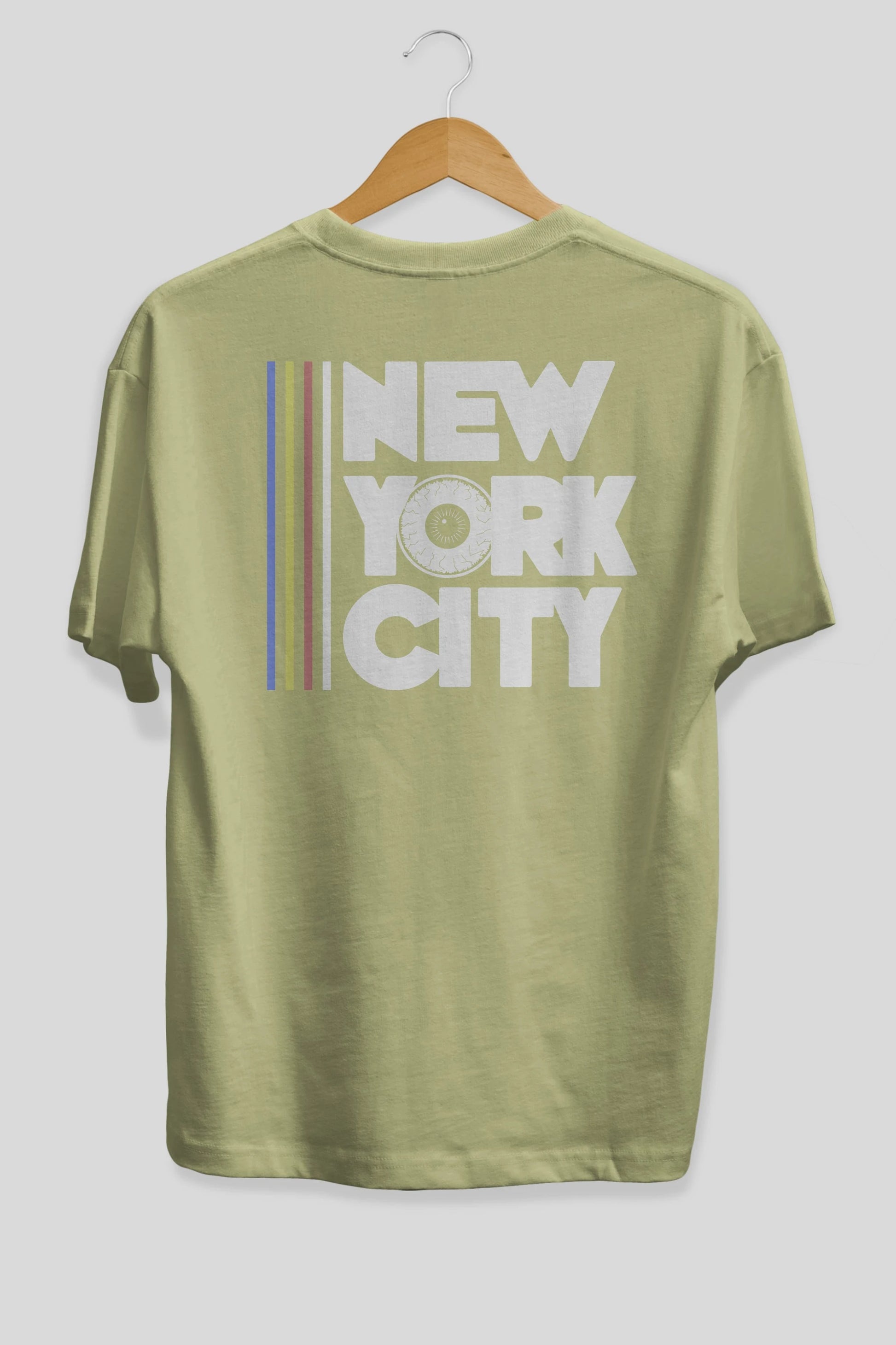 New York City Style Arka Baskılı Oversize t-shirt Erkek Kadın Unisex