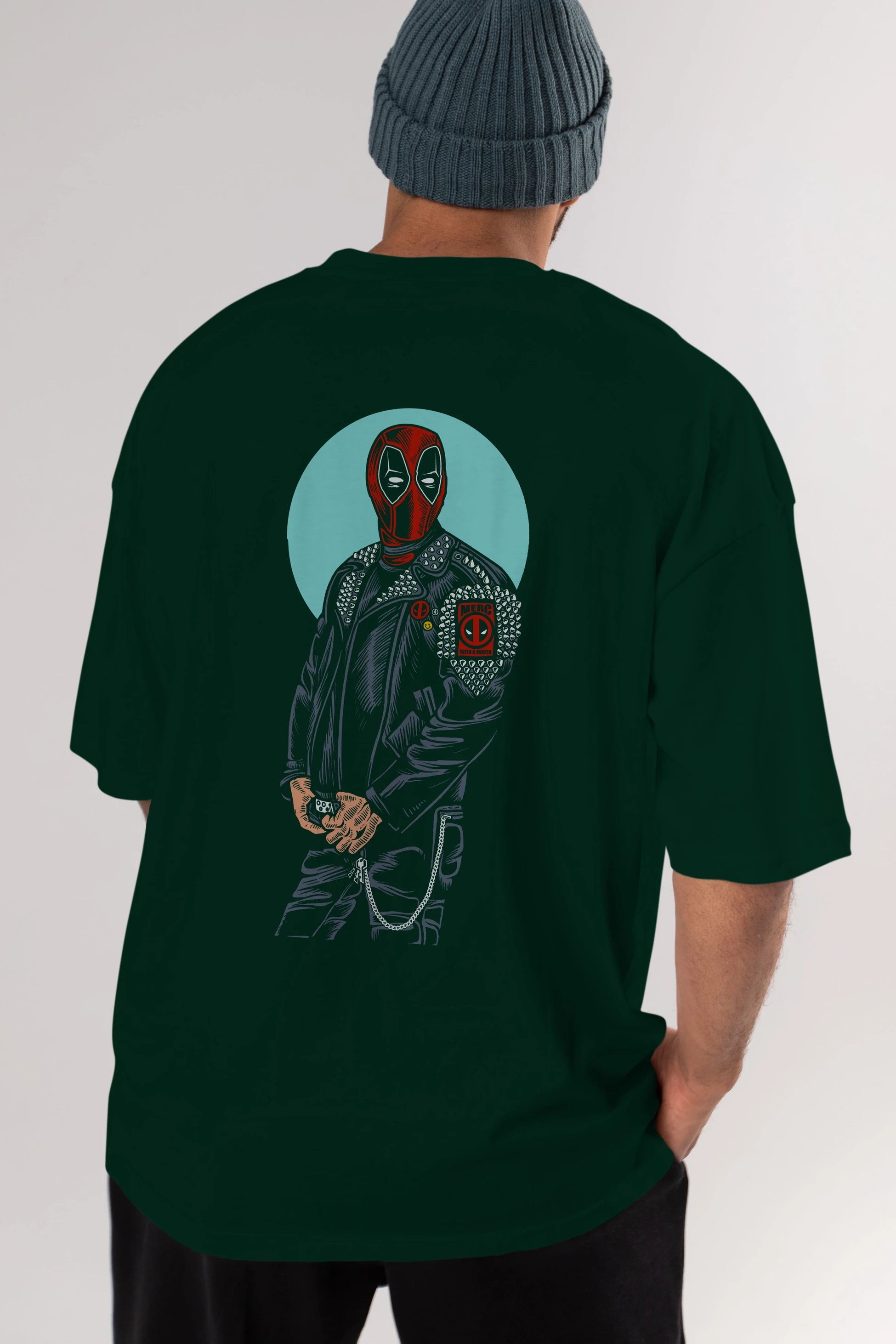Rebeliion Mercenary Arka Baskılı Oversize t-shirt Erkek Kadın Unisex %100 Pamuk