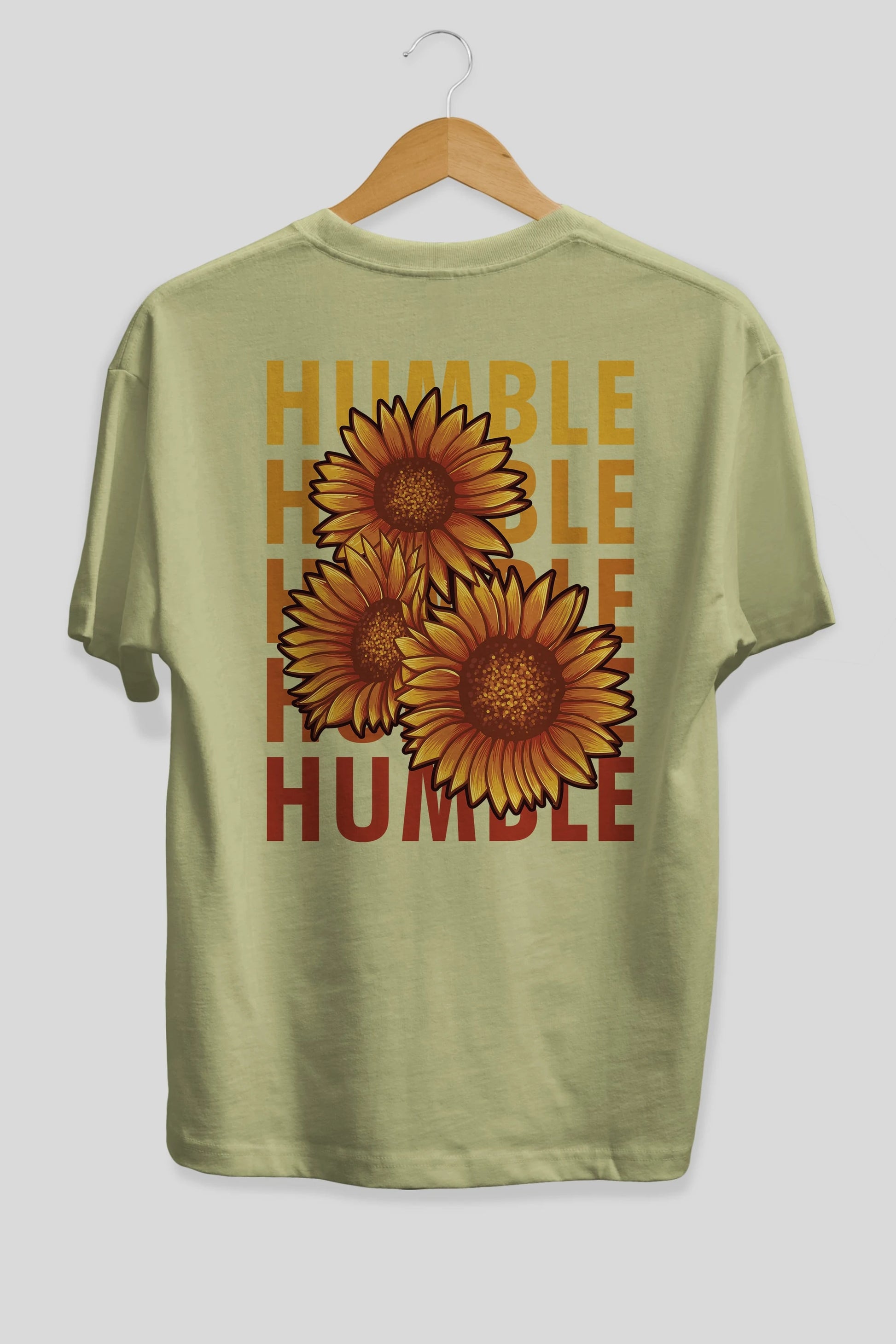 Humble 2 Arka Baskılı Oversize t-shirt Erkek Kadın Unisex
