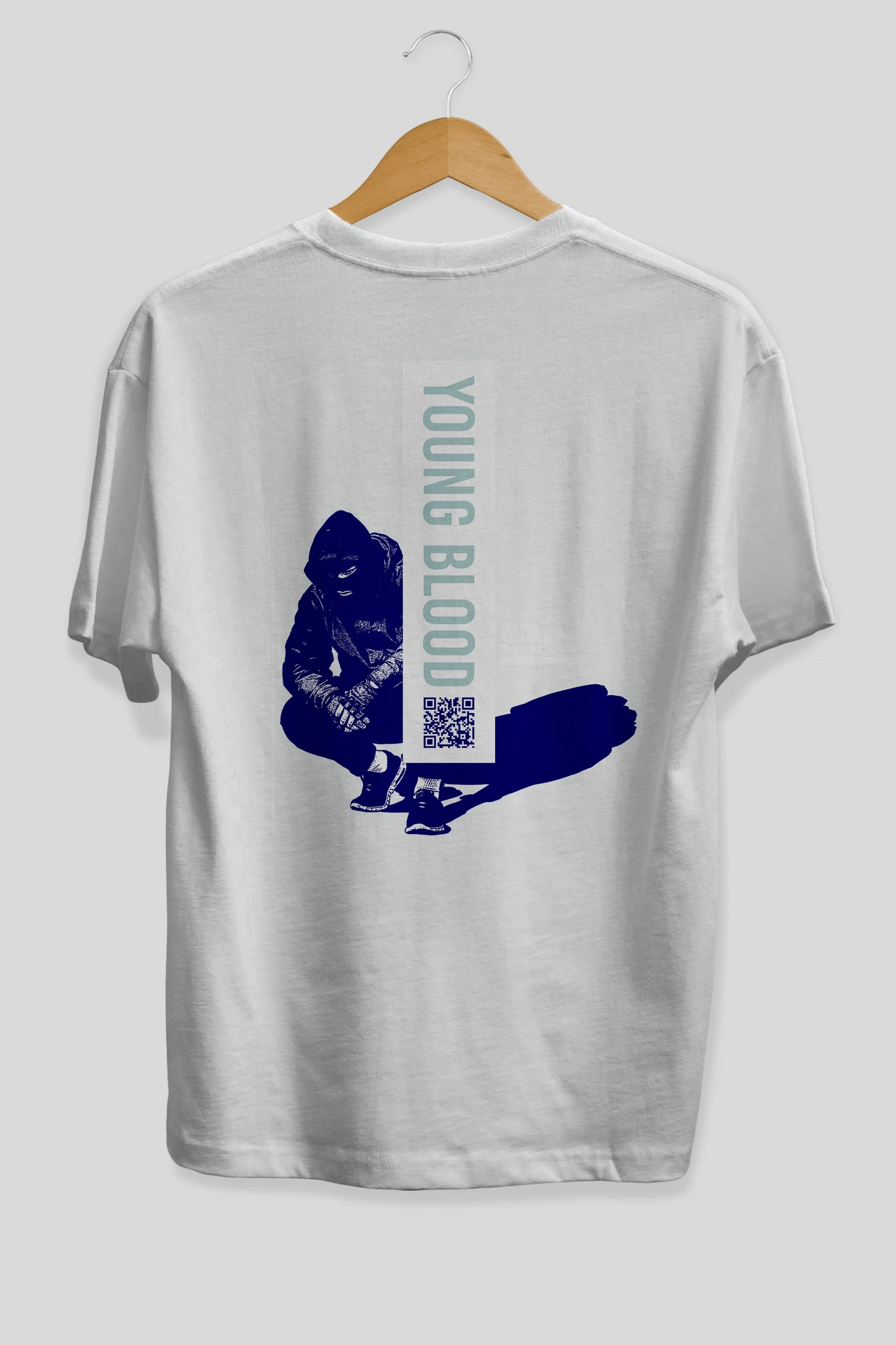 Young Blood Arka Baskılı Oversize t-shirt Erkek Kadın Unisex