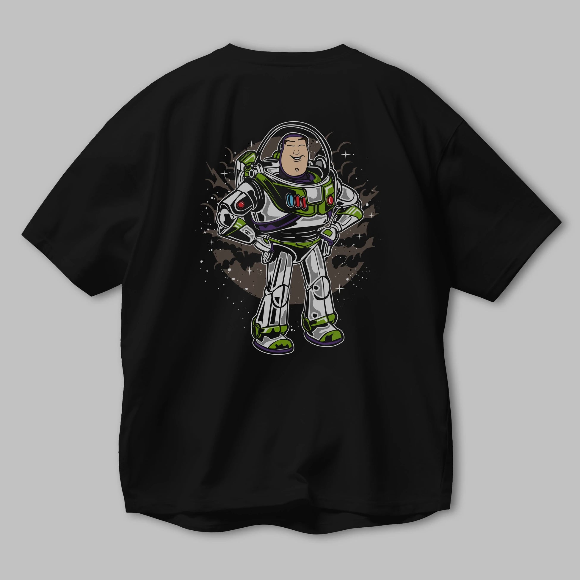 Buzz Arka Baskılı Oversize t-shirt Erkek Kadın Unisex %100 Pamuk