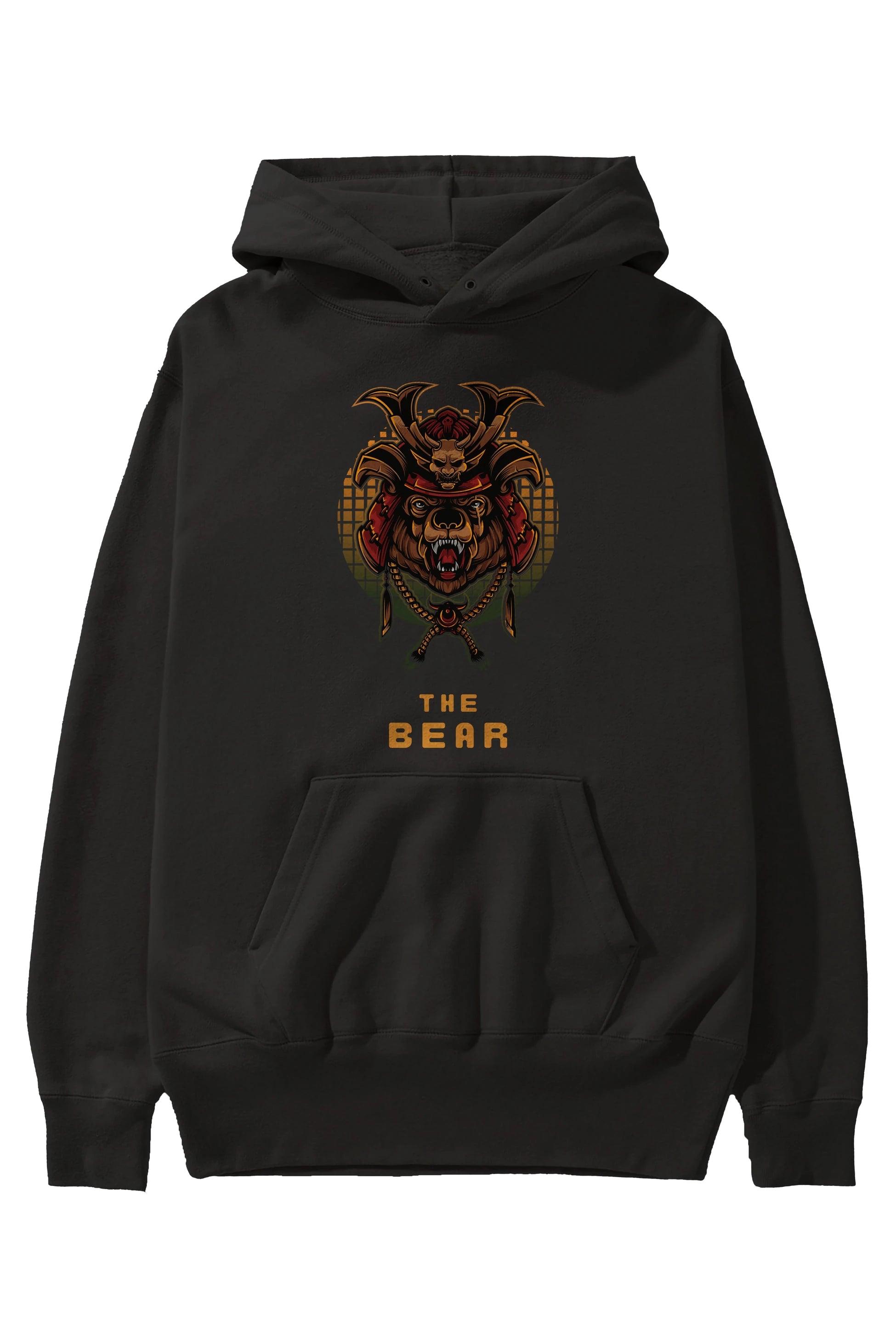 The Bear 2 Ön Baskılı Hoodie Oversize Kapüşonlu Sweatshirt Erkek Kadın Unisex