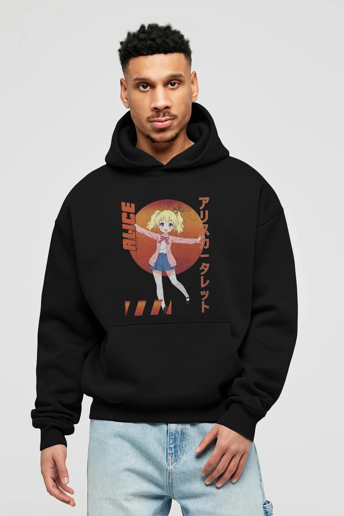 Alice Cartelet 15 Anime Ön Baskılı Hoodie Oversize Kapüşonlu Sweatshirt Erkek Kadın Unisex