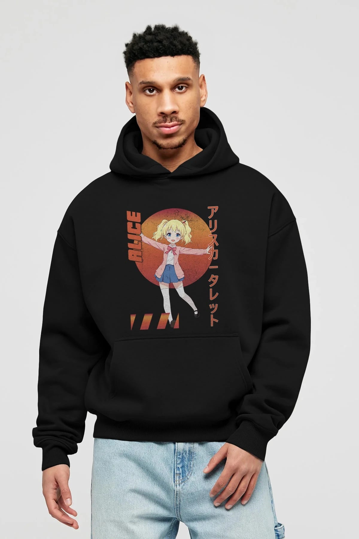 Alice Cartelet 15 Anime Ön Baskılı Hoodie Oversize Kapüşonlu Sweatshirt Erkek Kadın Unisex