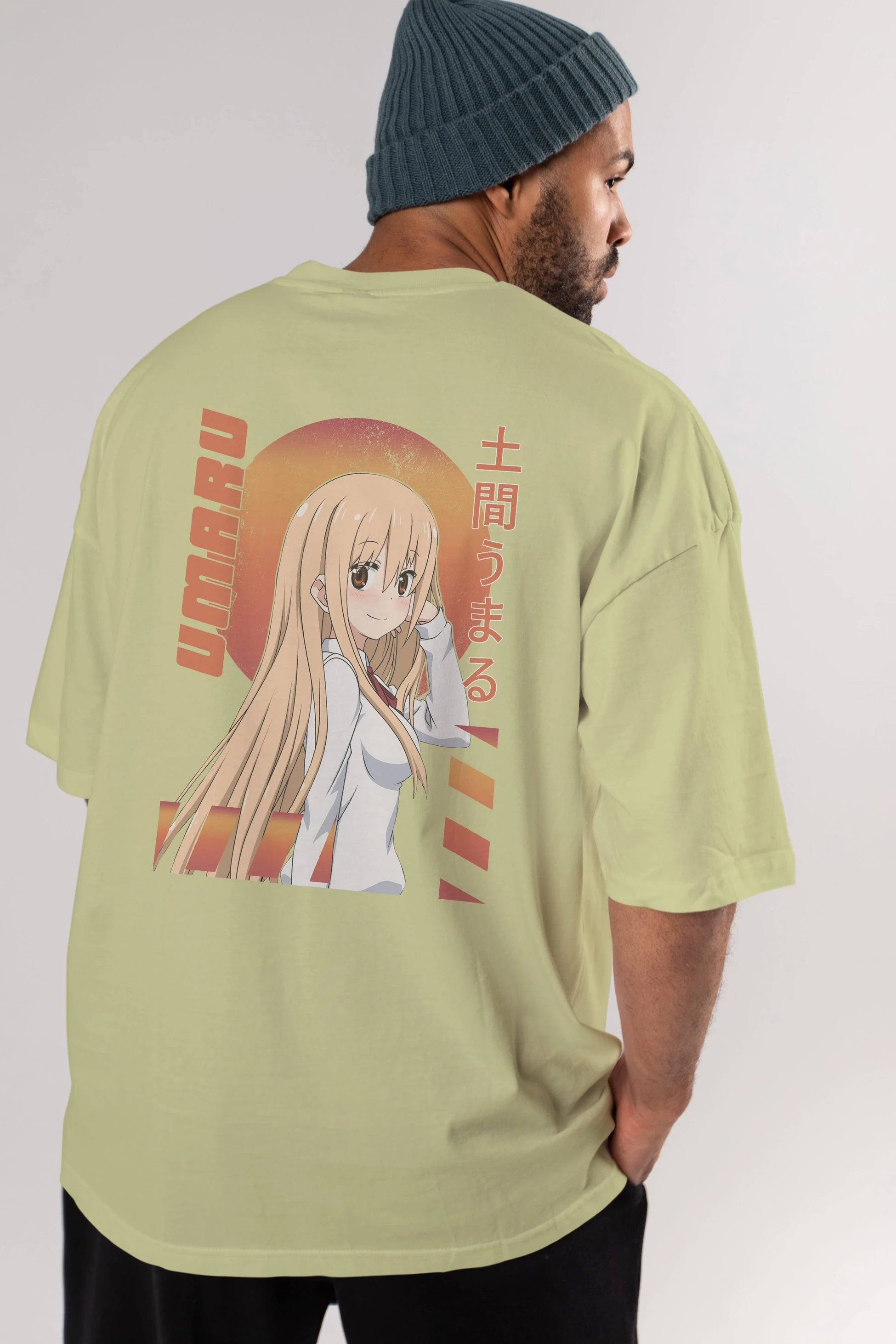 Umaru Doma 5 Anime Arka Baskılı Oversize t-shirt Erkek Kadın Unisex