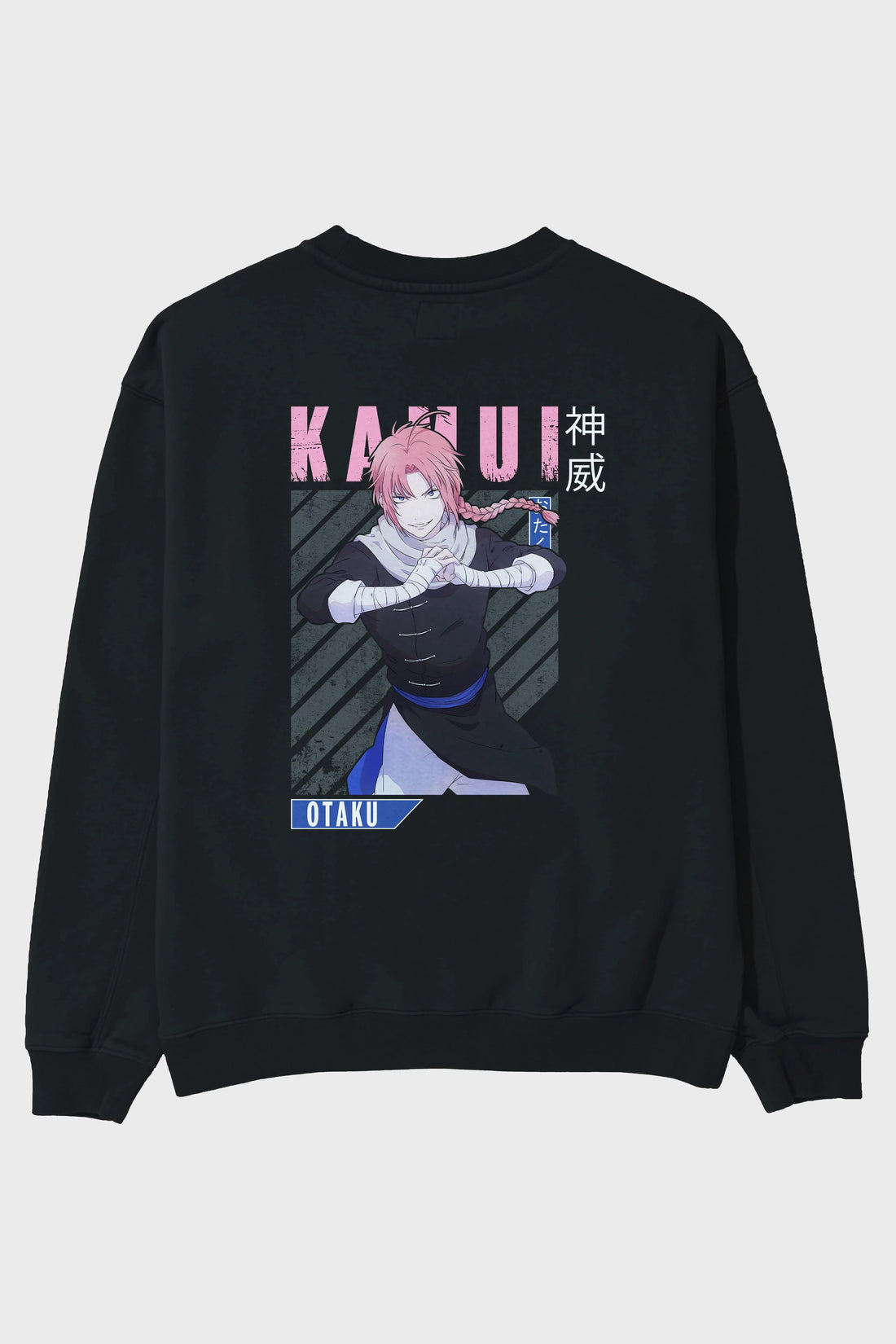 Kamui GINTAMA Anime Arka Baskılı Oversize Sweatshirt Erkek Kadın Unisex