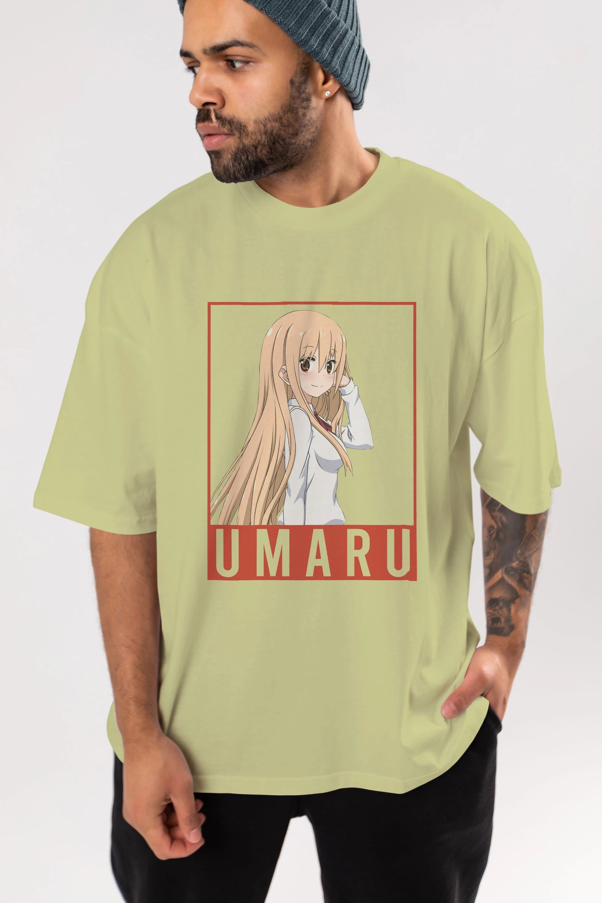 Umaru Doma 2 (2) Anime Ön Baskılı Oversize t-shirt %100 pamuk Erkek Kadın Unisex