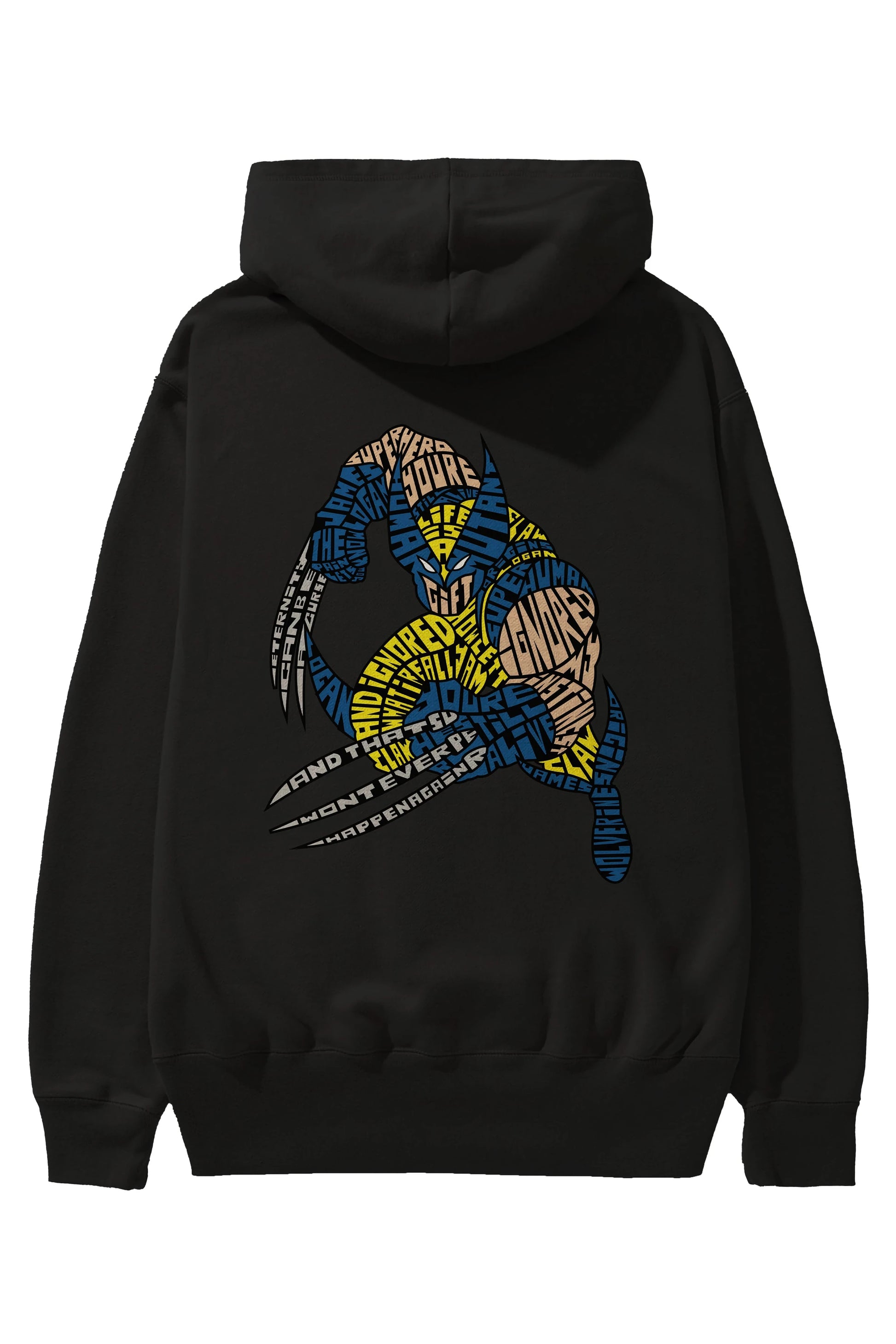 Logan Arka Baskılı Hoodie Oversize Kapüşonlu Sweatshirt Erkek Kadın Unisex