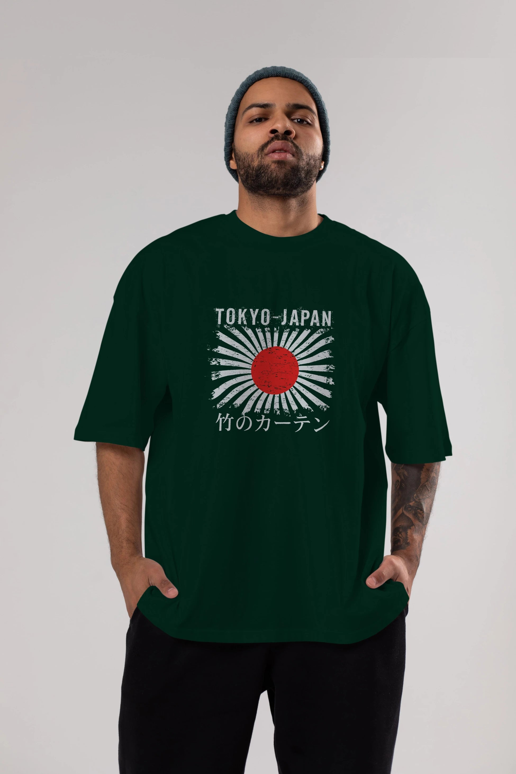 Tokyo Japan Ön Baskılı Oversize t-shirt Erkek Kadın Unisex