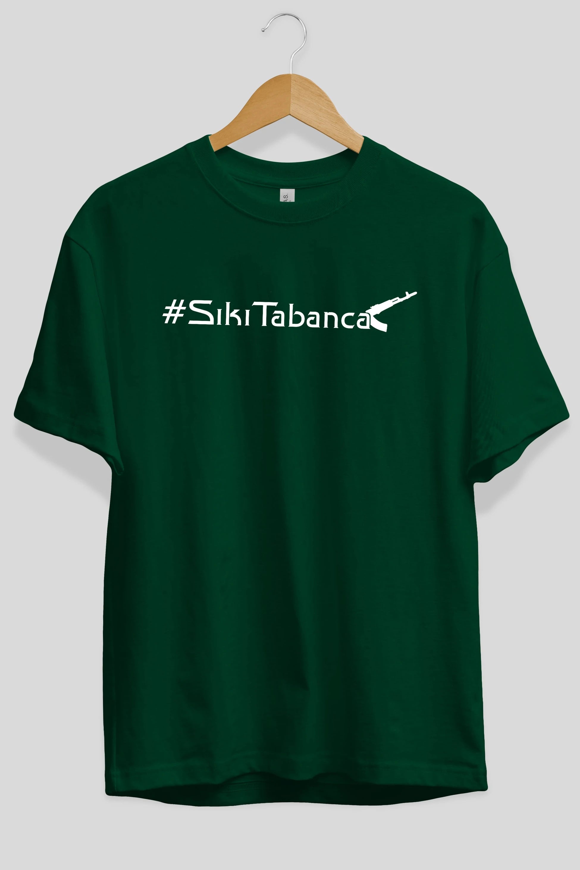 Sıkı Tabanca Ön Baskılı Oversize t-shirt %100 pamuk Erkek Kadın Unisex