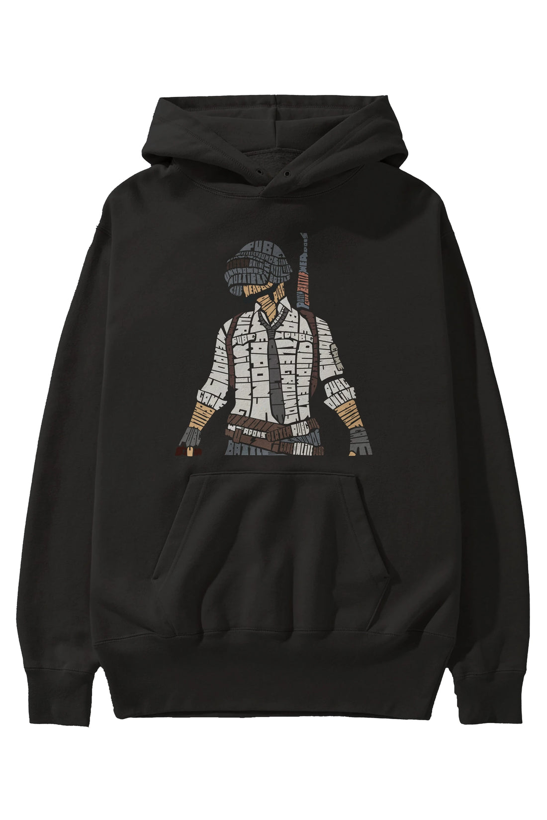Pubg Ön Baskılı Hoodie Oversize Kapüşonlu Sweatshirt Erkek Kadın Unisex