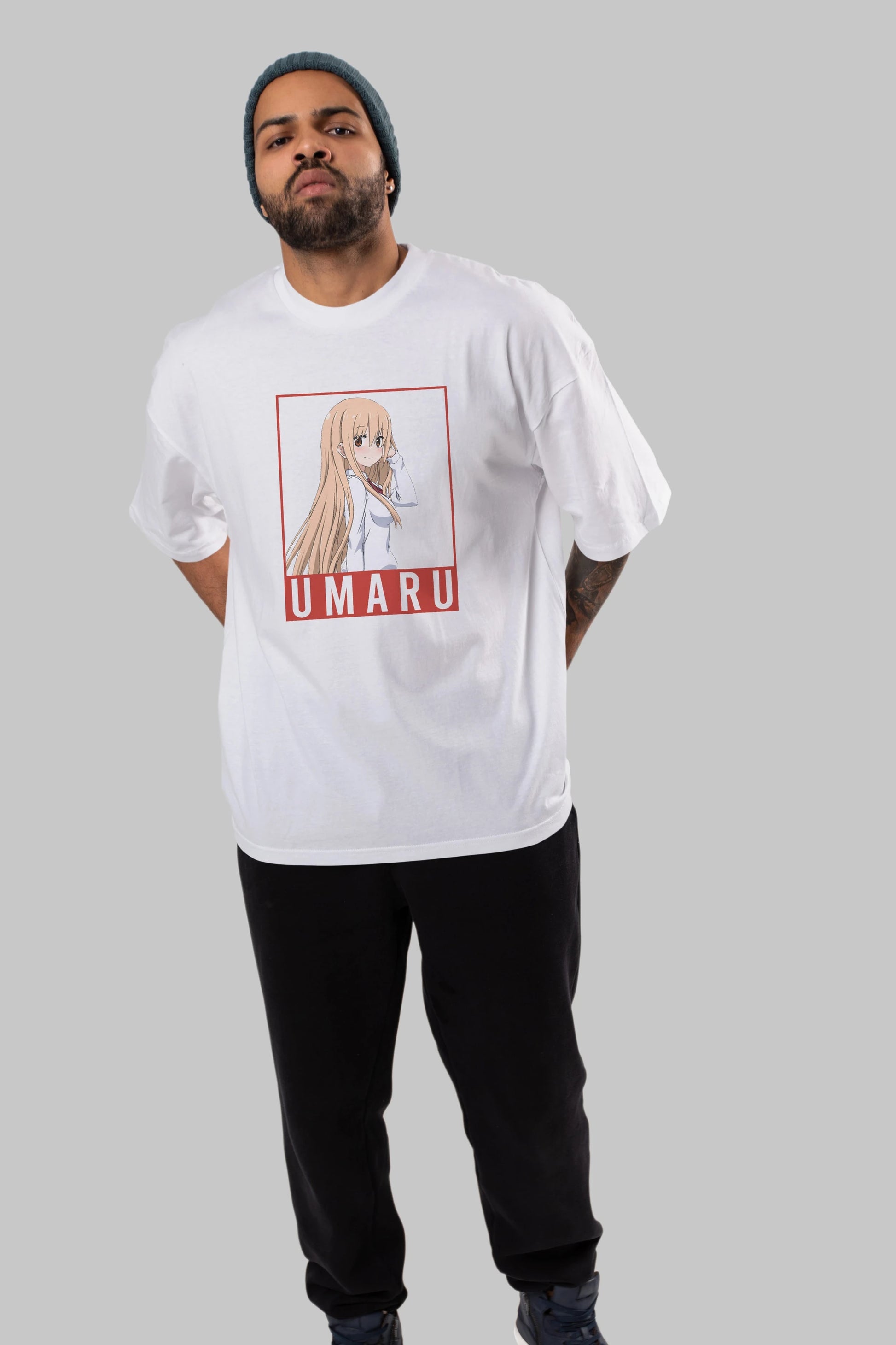 Umaru Doma 2 (2) Anime Ön Baskılı Oversize t-shirt %100 pamuk Erkek Kadın Unisex