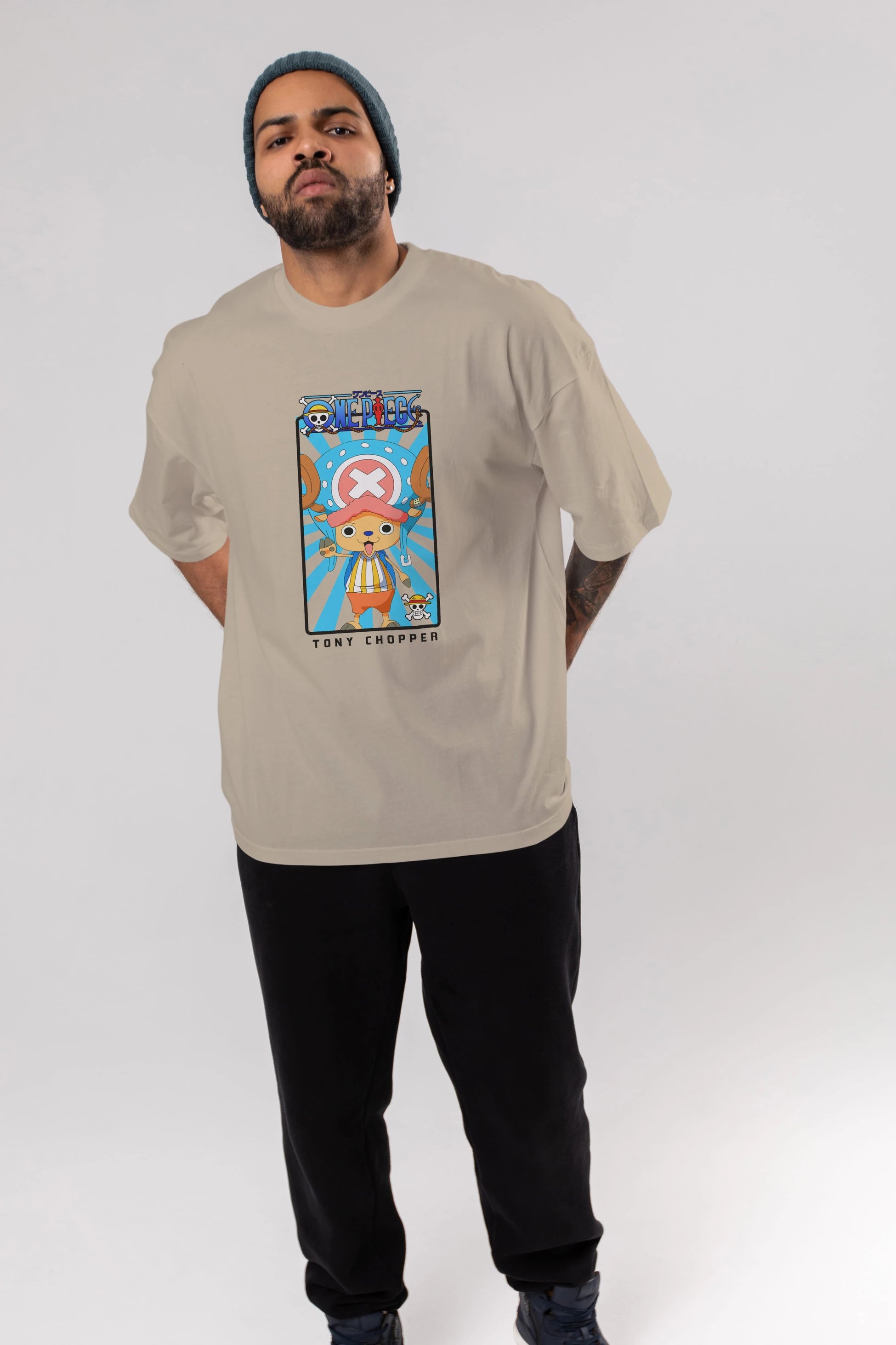 Chopper Anime Ön Baskılı Oversize t-shirt Erkek Kadın Unisex