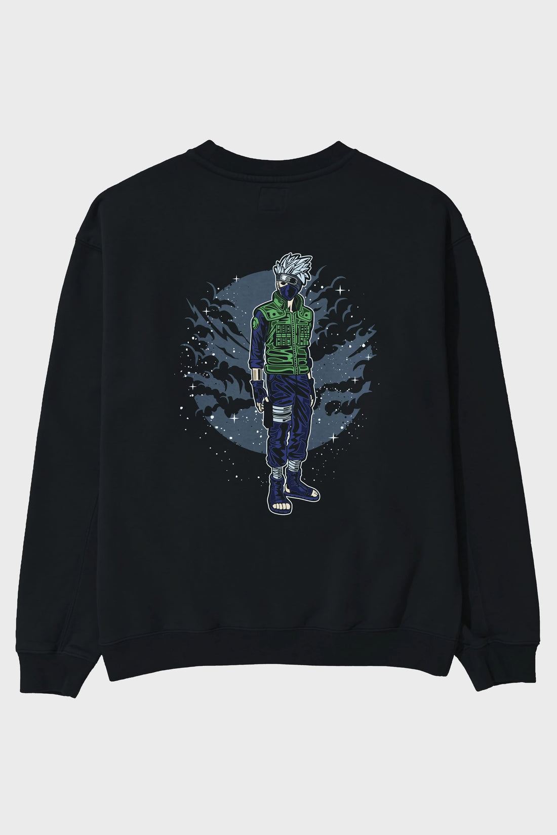 SHINOBI Arka Baskılı Oversize Sweatshirt Erkek Kadın Unisex