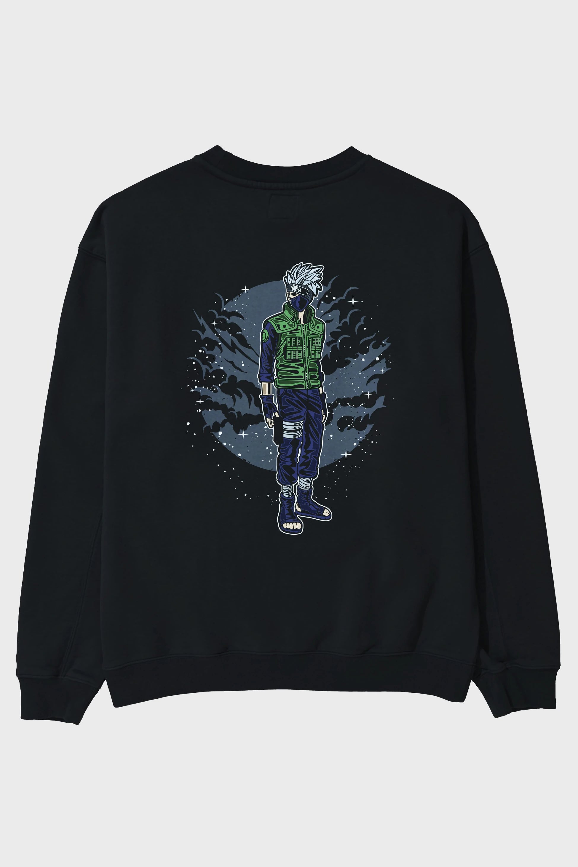 SHINOBI Arka Baskılı Oversize Sweatshirt Erkek Kadın Unisex