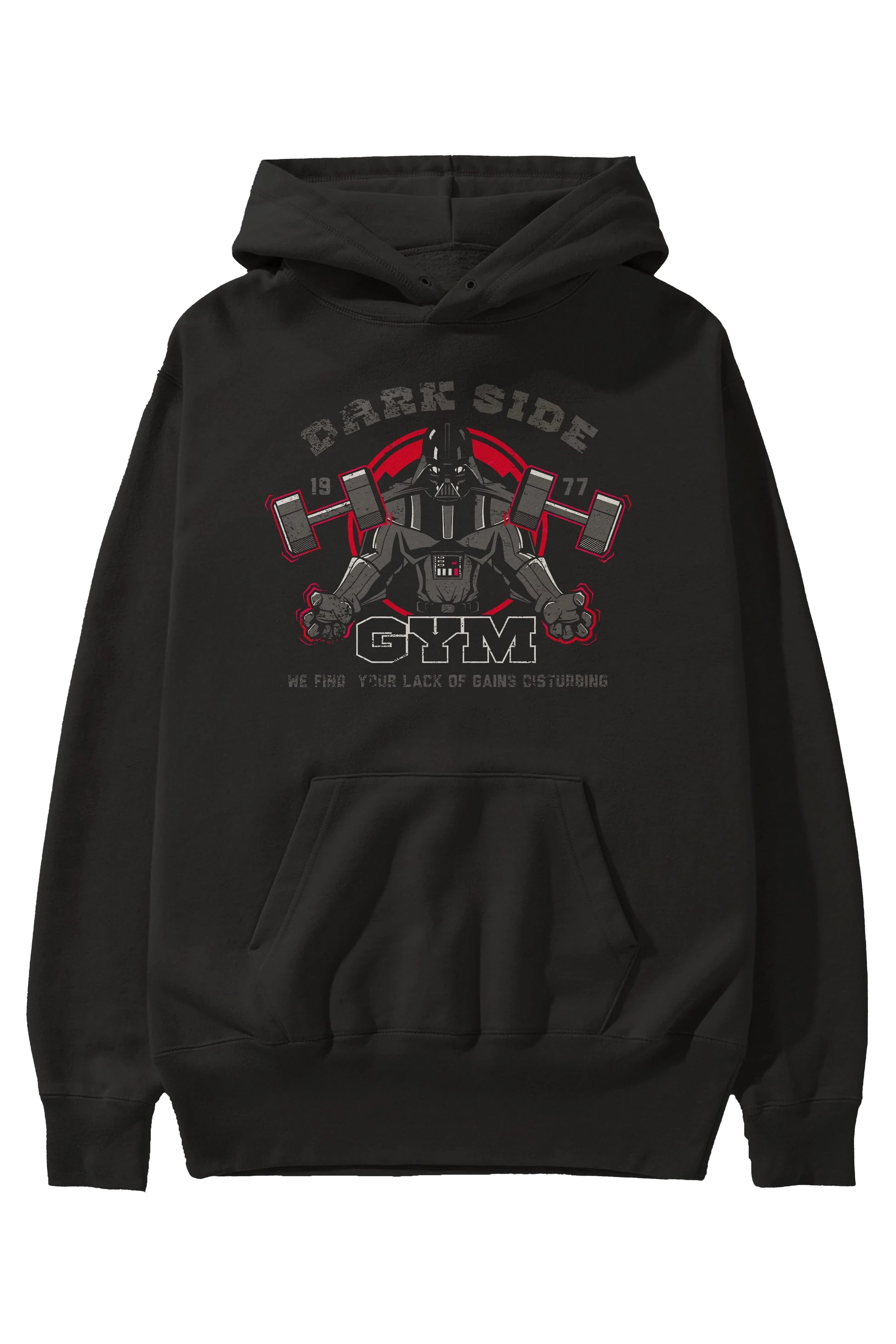 Darth Vader GYM Ön Baskılı Hoodie Oversize Kapüşonlu Sweatshirt Erkek Kadın Unisex