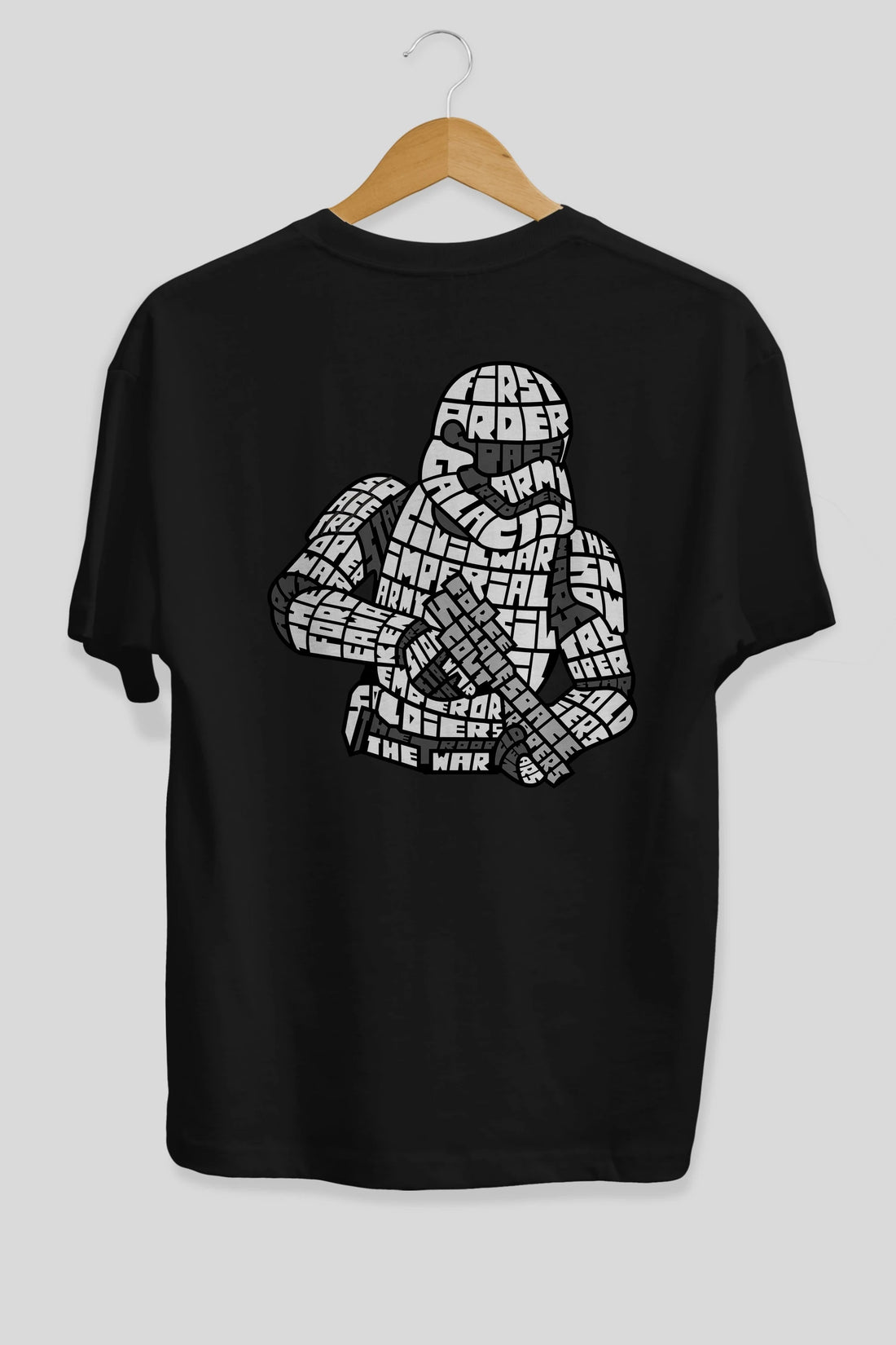 First Order Arka Baskılı Oversize t-shirt %100 pamuk Erkek Kadın Unisex