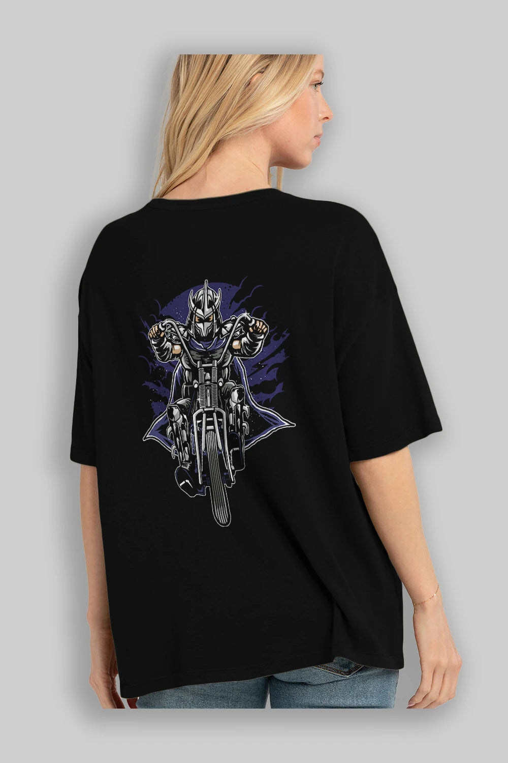 Shred Chopper Arka Baskılı Oversize t-shirt Erkek Kadın Unisex %100 Pamuk