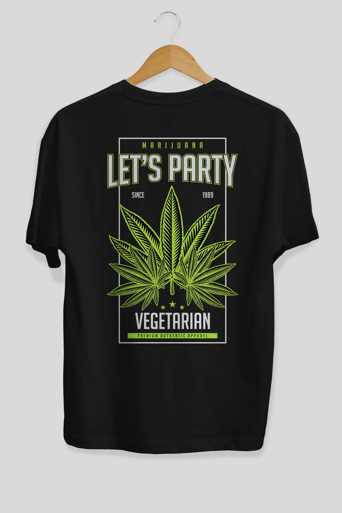 Lets Party Arka Baskılı Oversize t-shirt Erkek Kadın Unisex