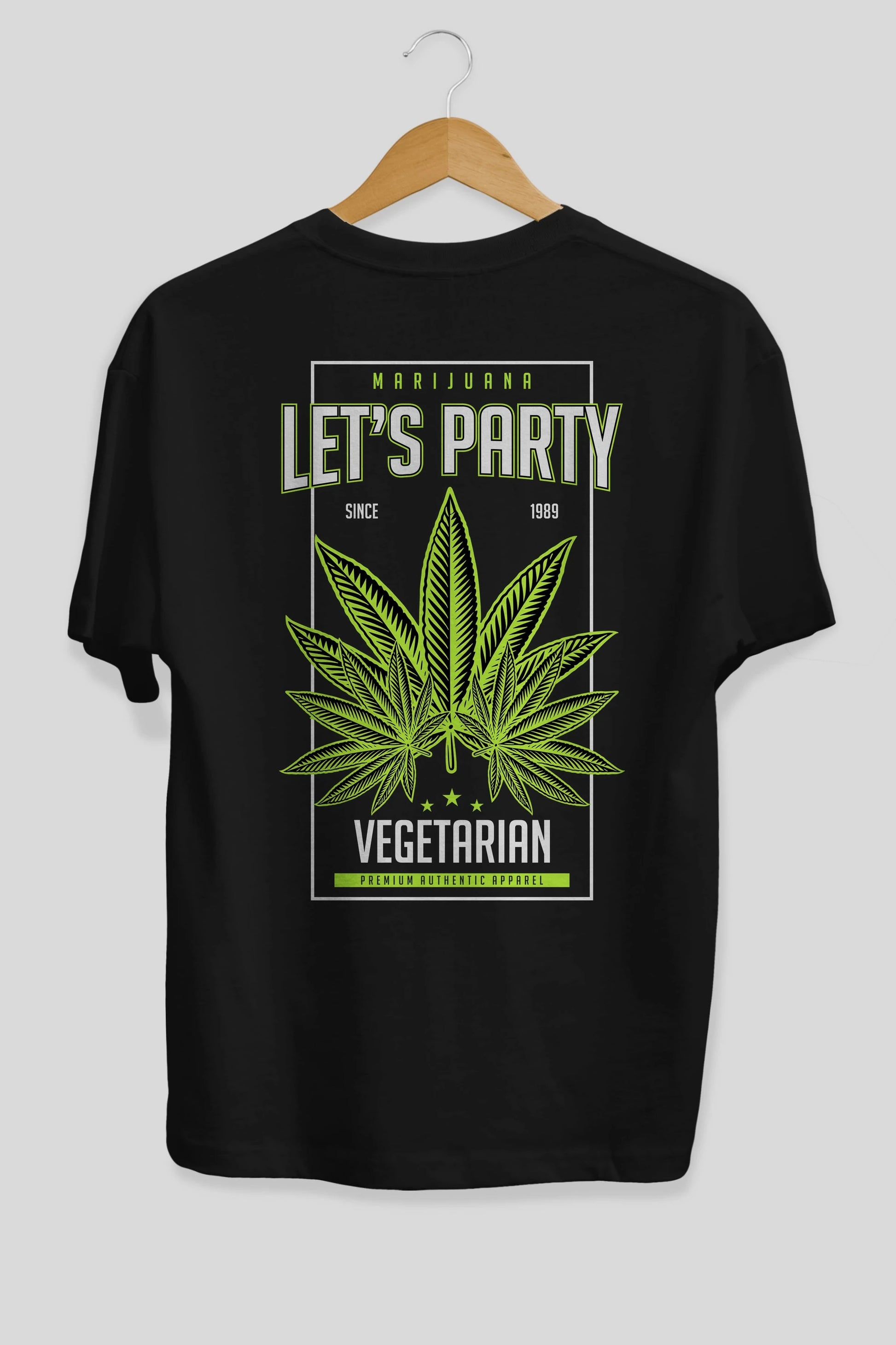Lets Party Arka Baskılı Oversize t-shirt Erkek Kadın Unisex