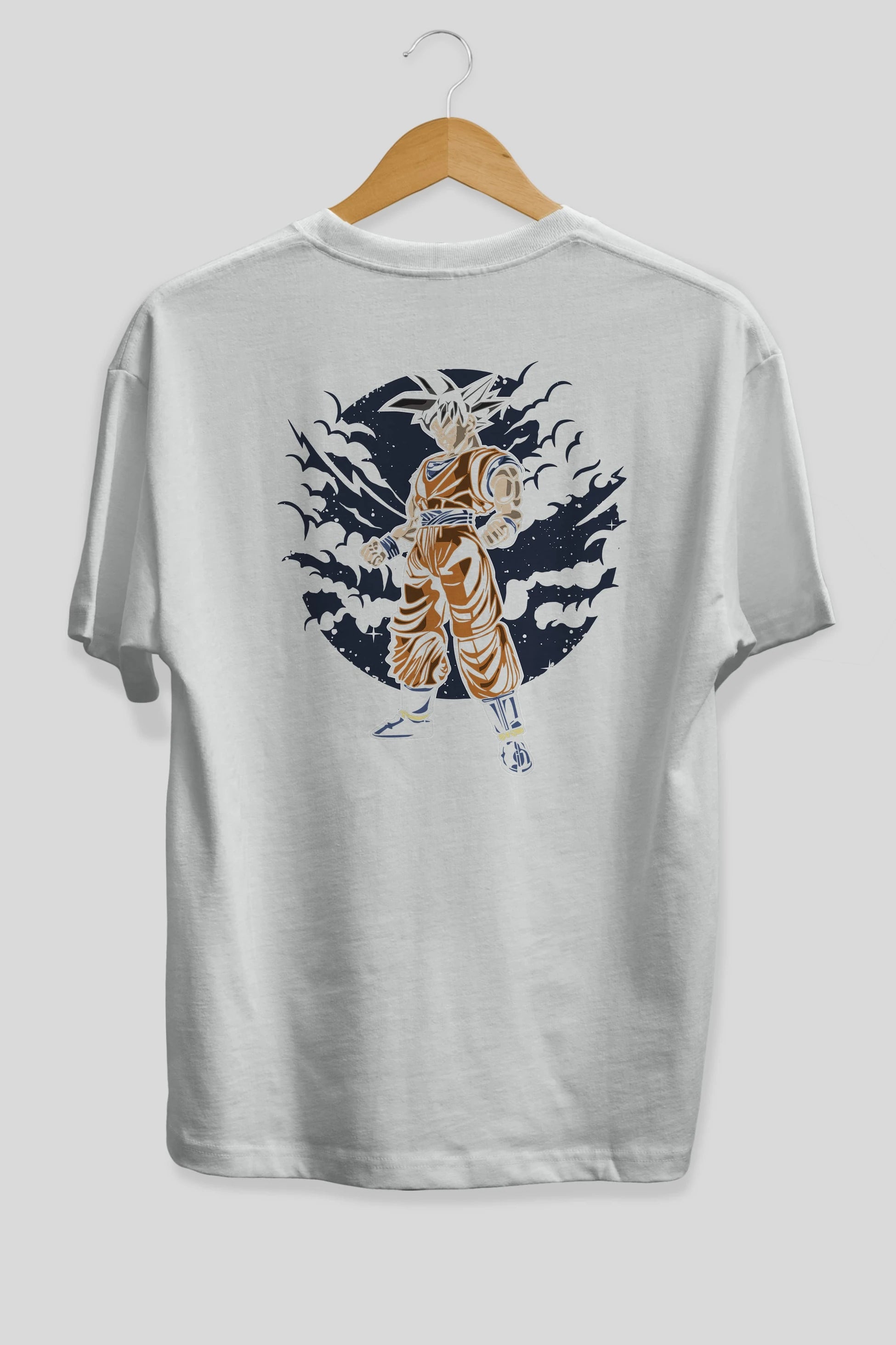 GOKU Arka Baskılı Oversize t-shirt Erkek Kadın Unisex %100 Pamuk