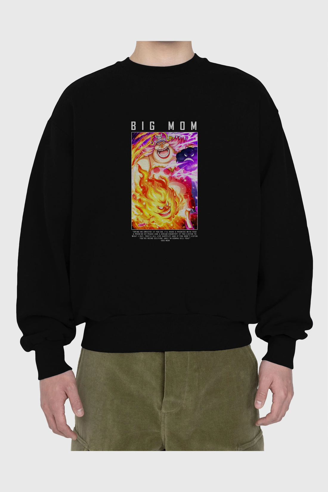 Charlotte Linlin Ön Baskılı Anime Oversize Sweatshirt Erkek Kadın Unisex