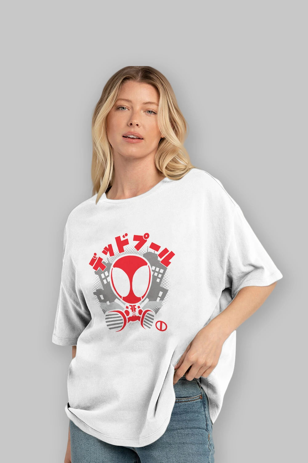 Deadpool (15) Ön Baskılı Oversize t-shirt Erkek Kadın Unisex %100 Pamuk Bisiklet Yaka tişort