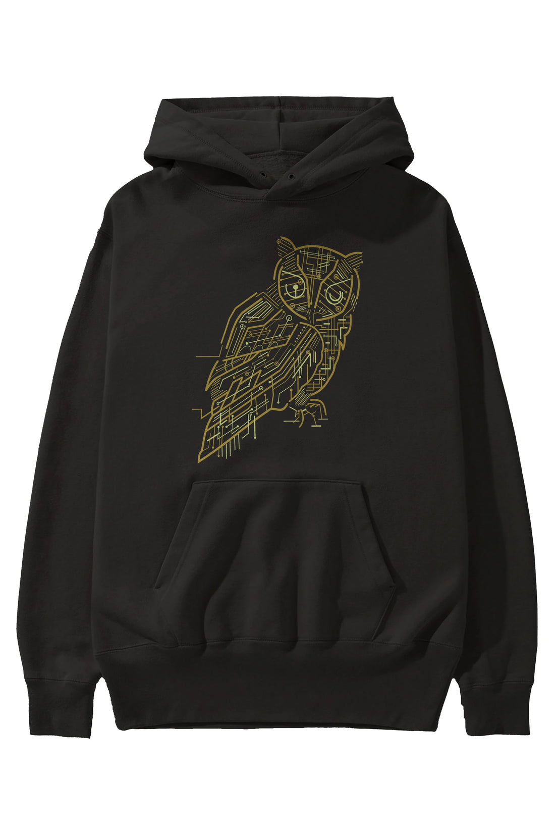 Electrical Owl Ön Baskılı Hoodie Oversize Kapüşonlu Sweatshirt Erkek Kadın Unisex