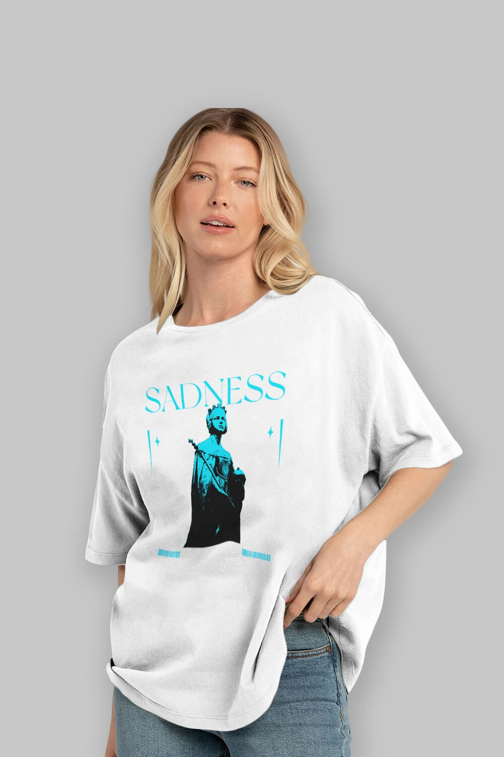 Sadness Los Angeles Ön Baskılı Oversize t-shirt Erkek Kadın Unisex