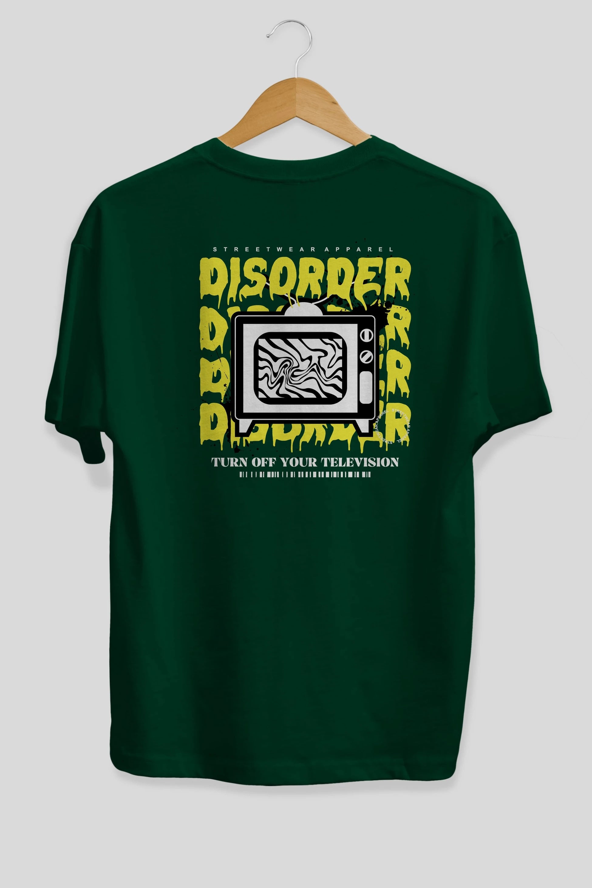 Disorder Streetwear Arka Baskılı Oversize t-shirt Erkek Kadın Unisex