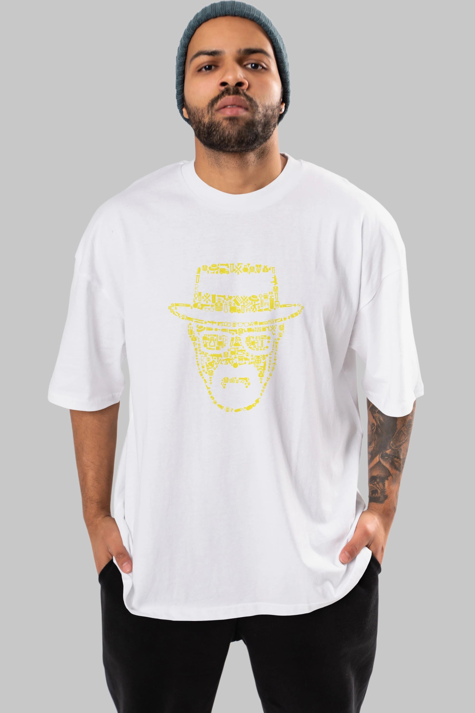 The Chronicle Ön Baskılı Oversize t-shirt %100 pamuk Erkek Kadın Unisex