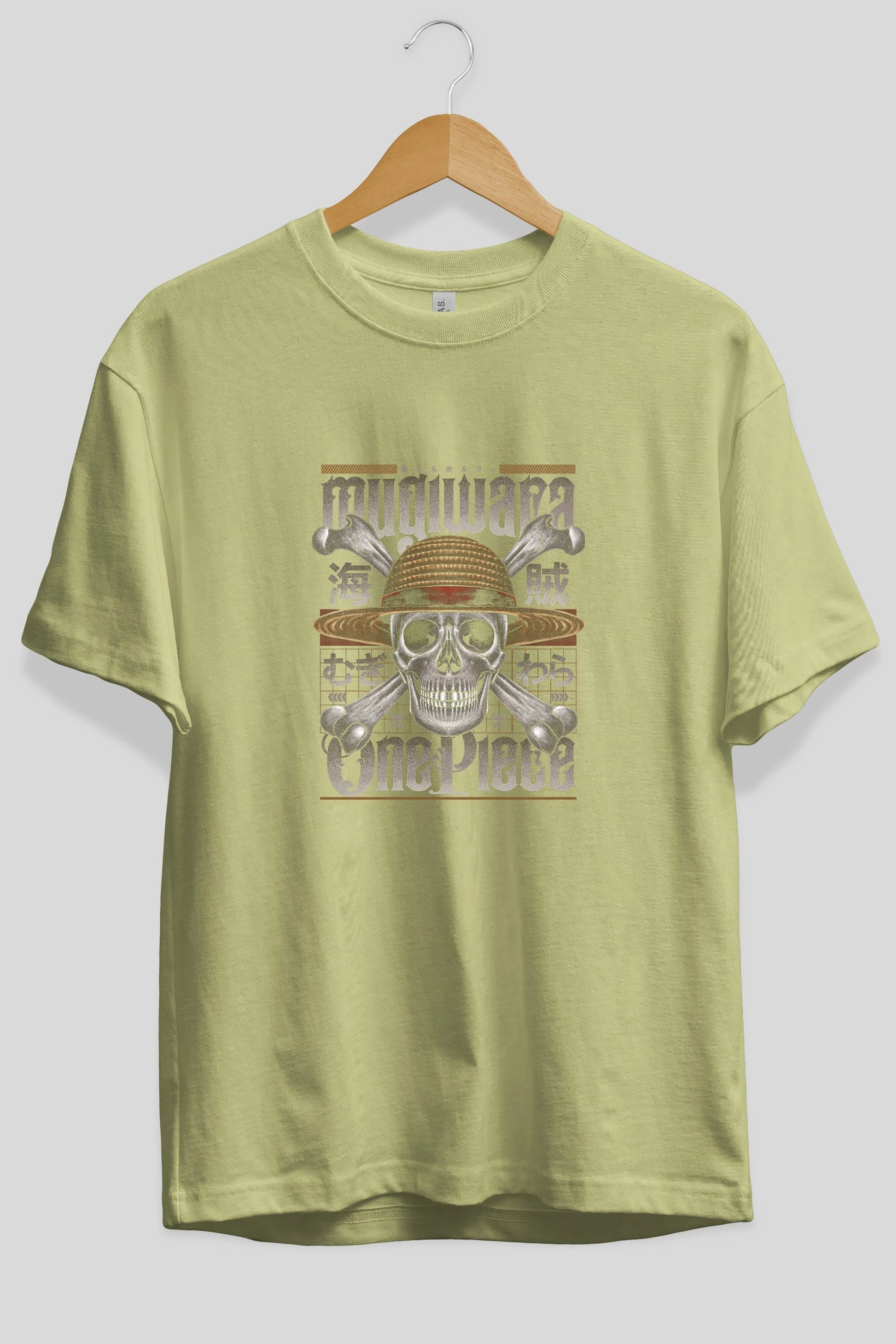 ONE PIECE (2) Anime Ön Baskılı Oversize t-shirt %100 pamuk Erkek Kadın Unisex