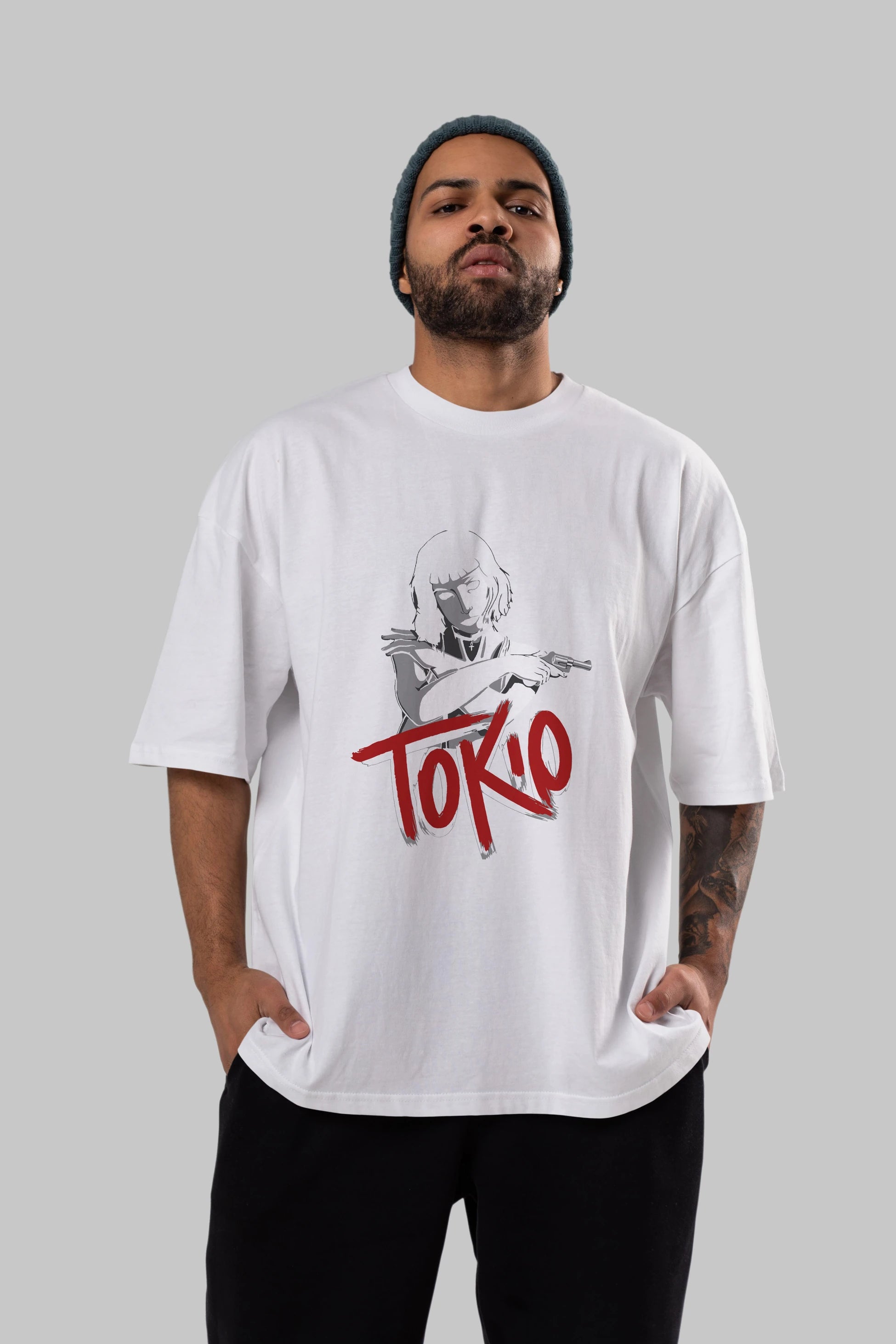 La Casa De Papel (10) Ön Baskılı Oversize t-shirt Erkek Kadın Unisex %100 Pamuk Bisiklet Yaka tişort