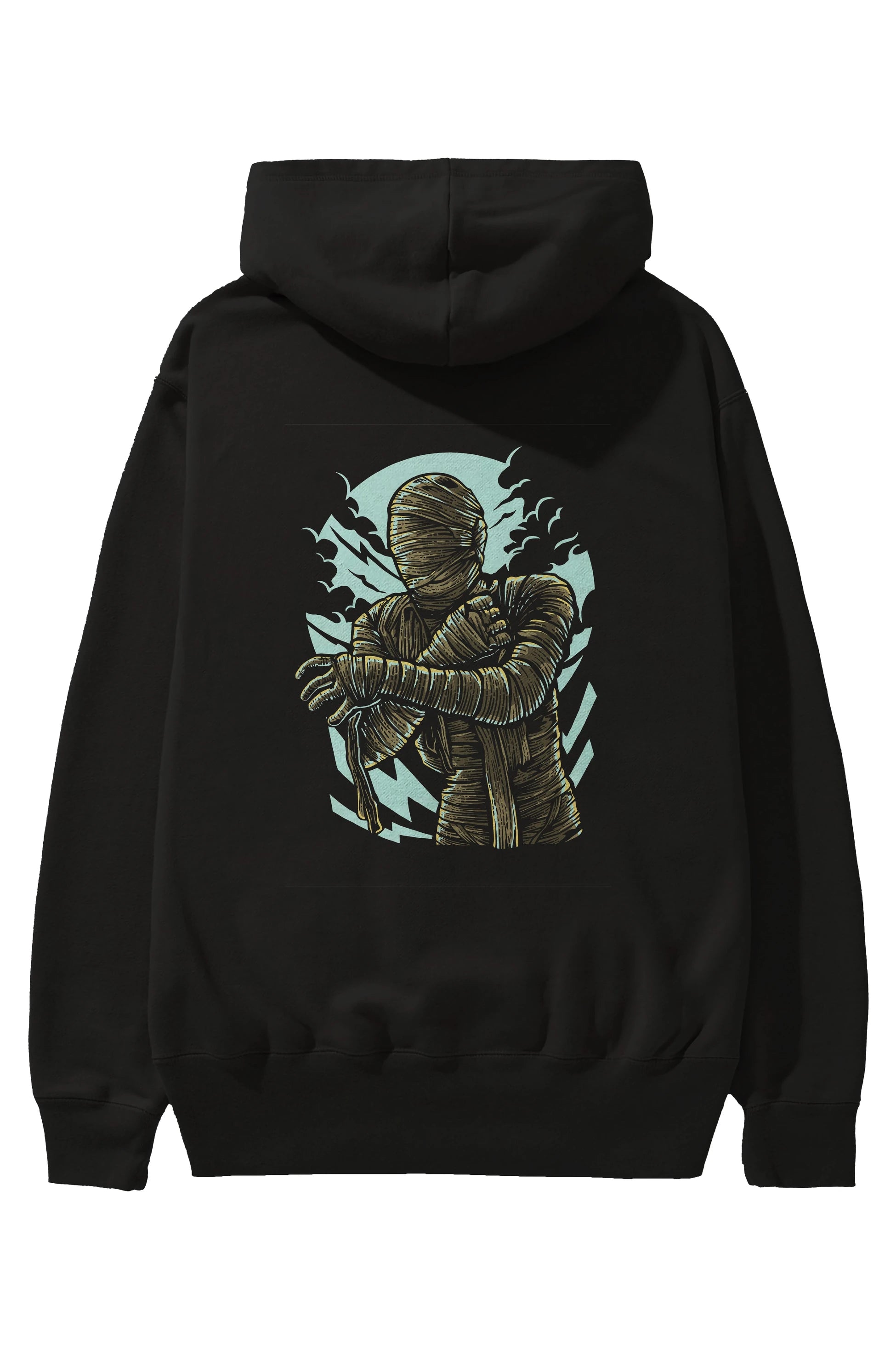 The Mummy Arka Baskılı Hoodie Oversize Kapüşonlu Sweatshirt Erkek Kadın Unisex