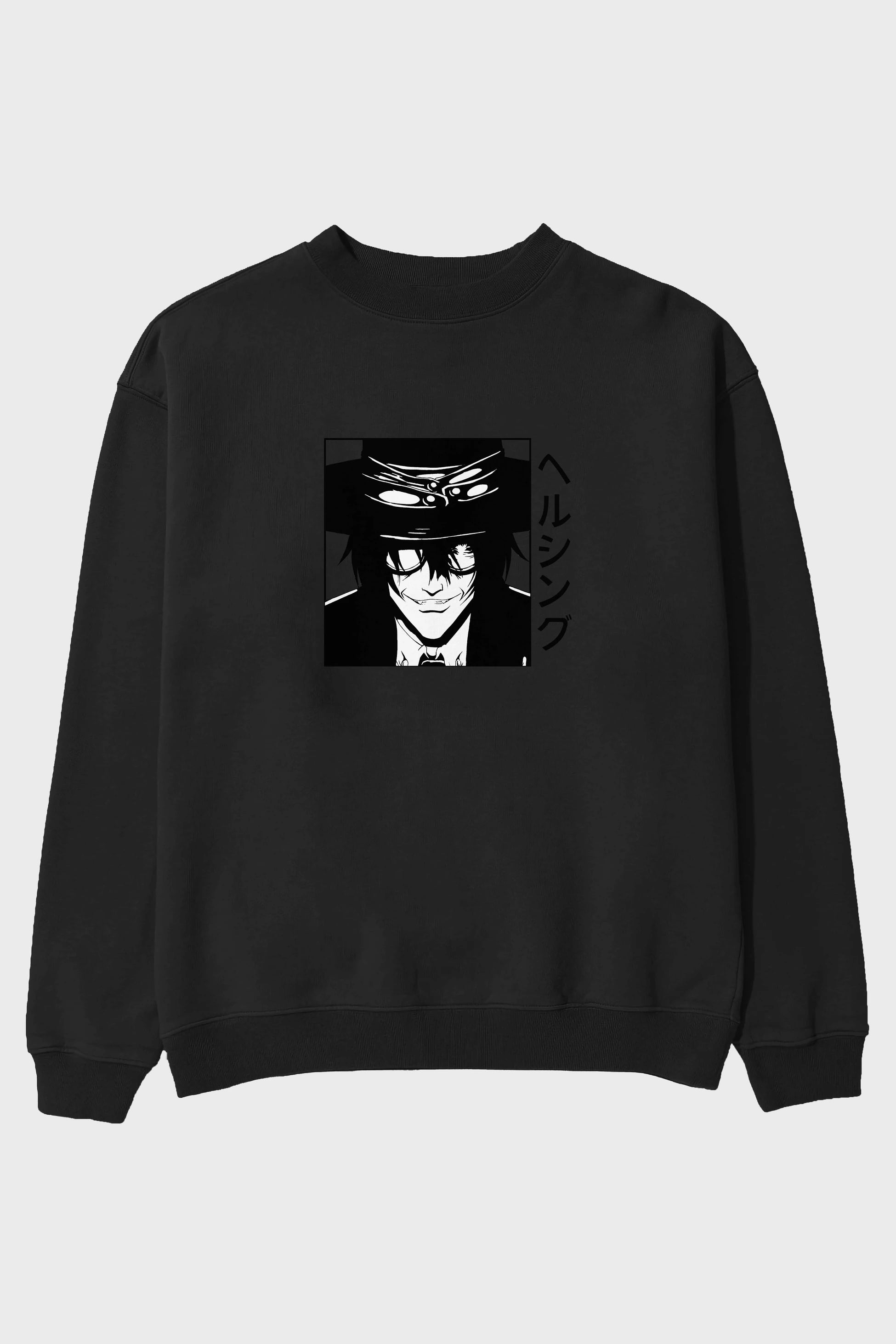 Alucard 1 Anime Ön Baskılı Oversize Sweatshirt Erkek Kadın Unisex